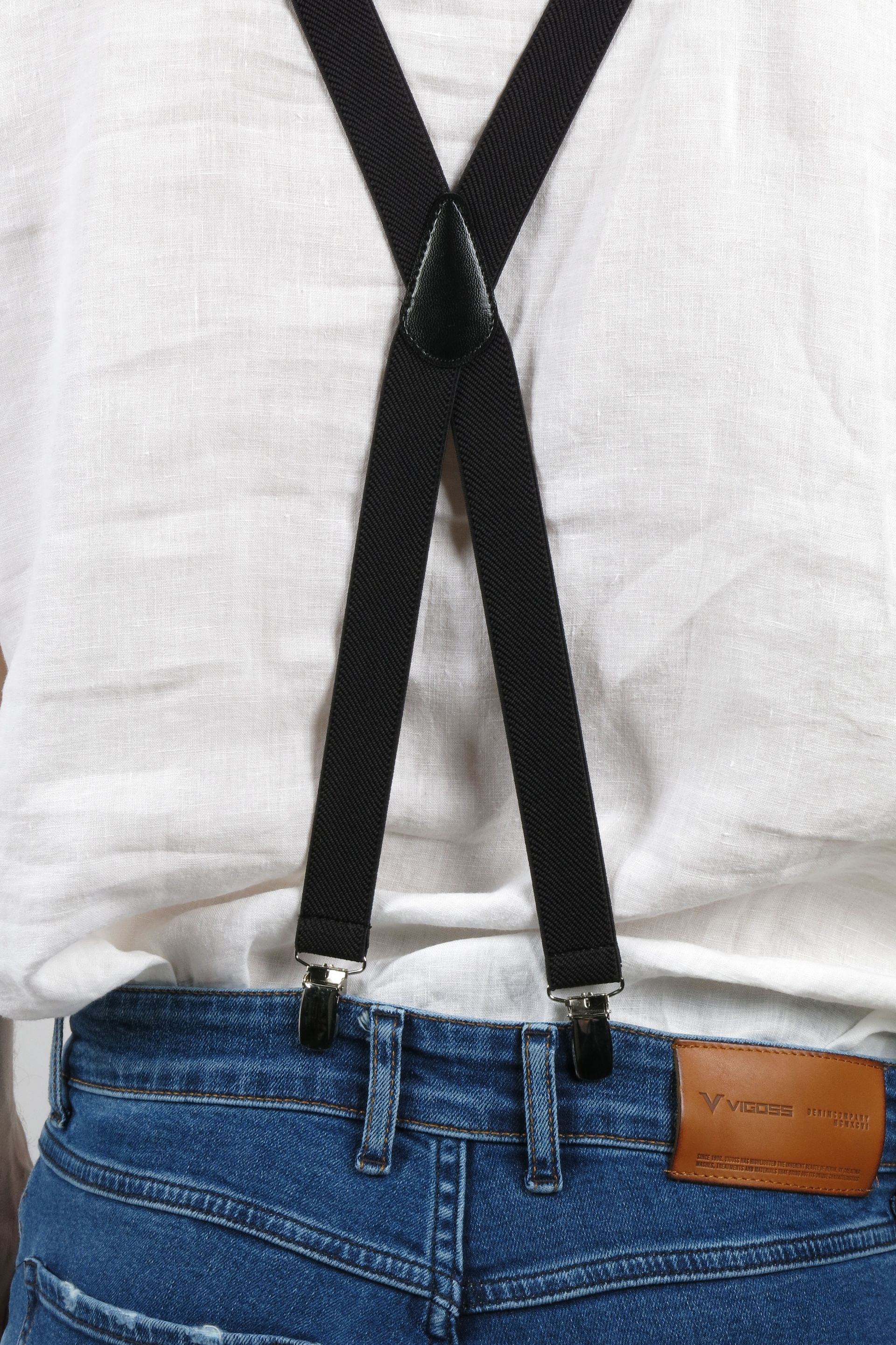 Suspenders X JEANS DJ25-BLACK