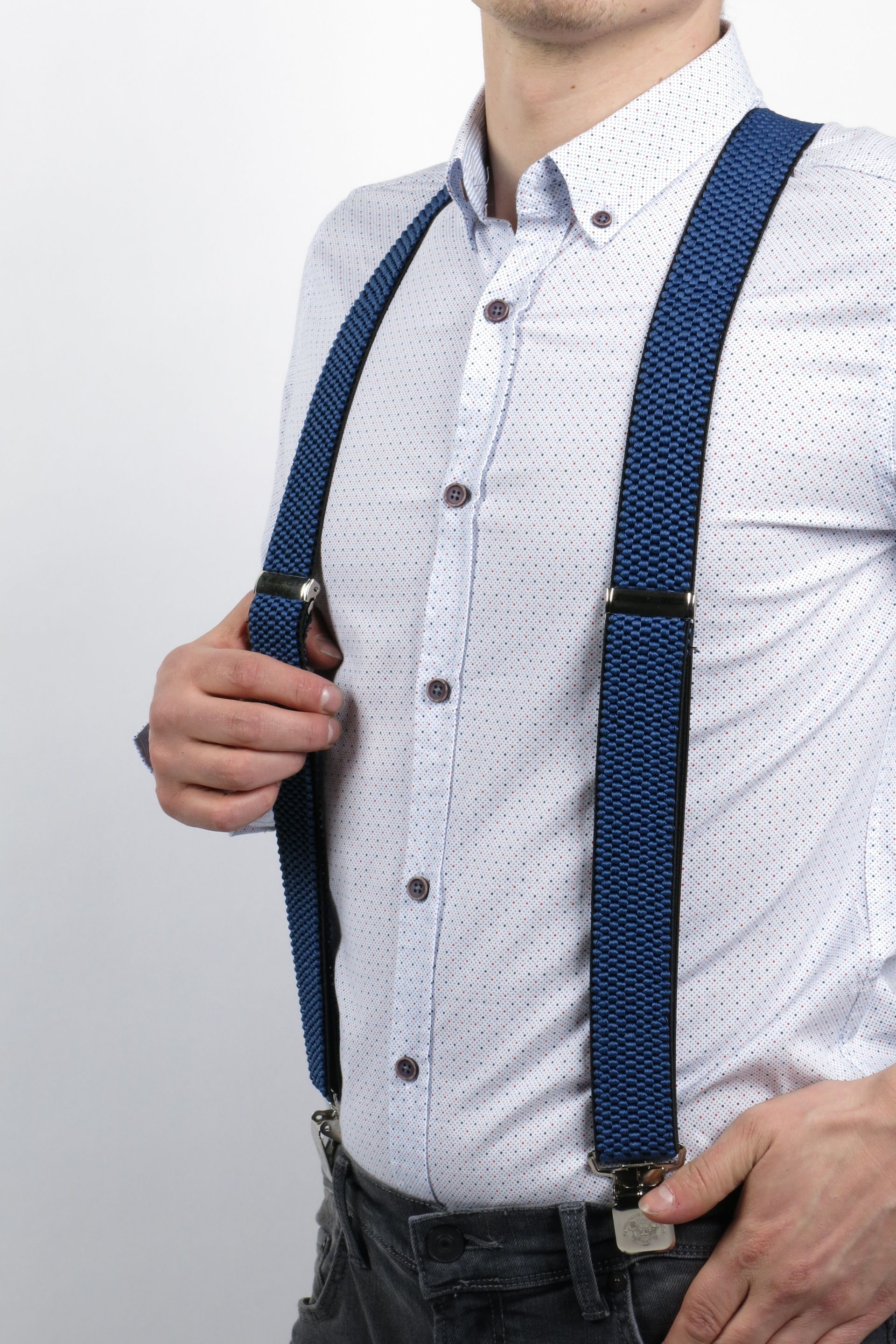 Suspenders X JEANS DMAX40-BLUE