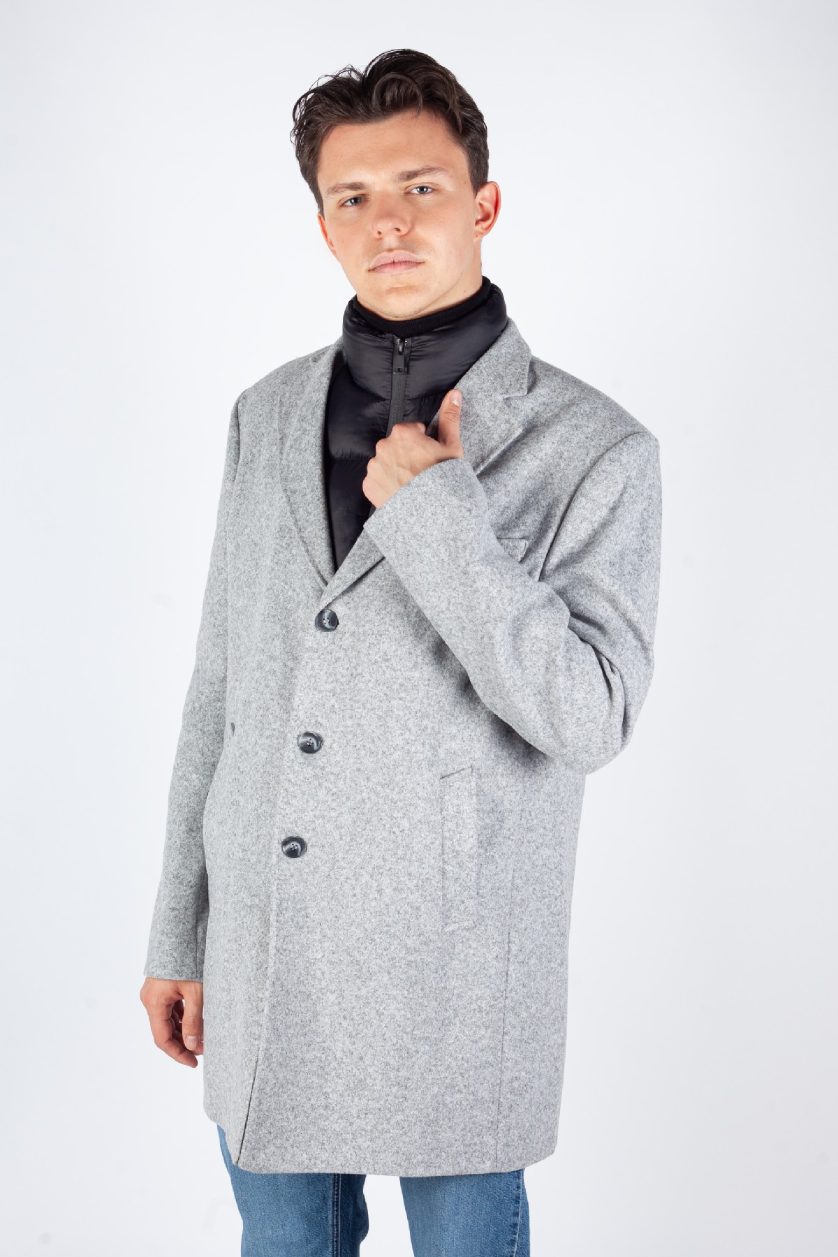 Coat FRAPPOLI 9900-GRANDE-A-GRI