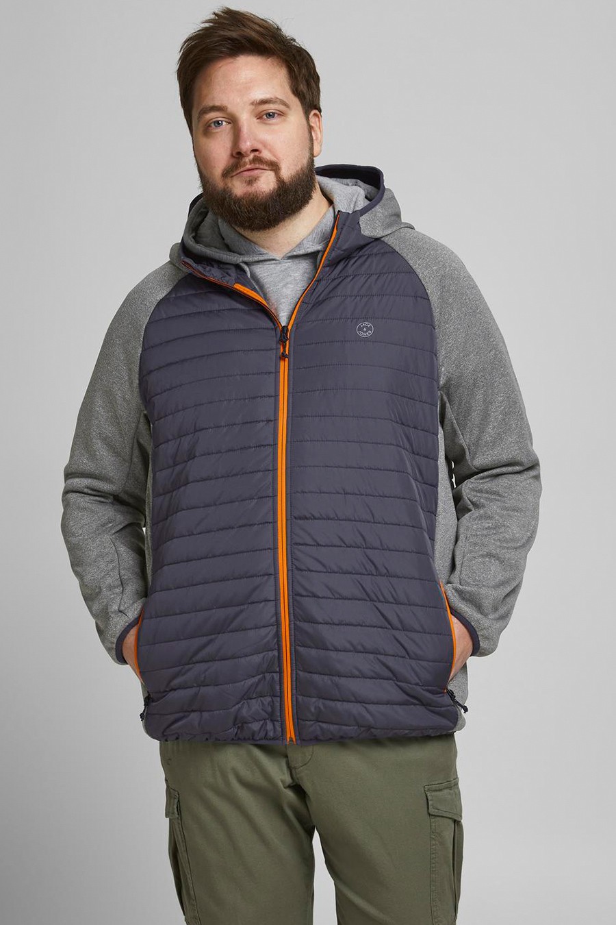 Jacket JACK & JONES 12182318-Grey-Mel-SET-IN