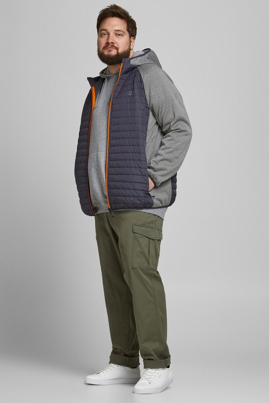Jacket JACK & JONES 12182318-Grey-Mel-SET-IN