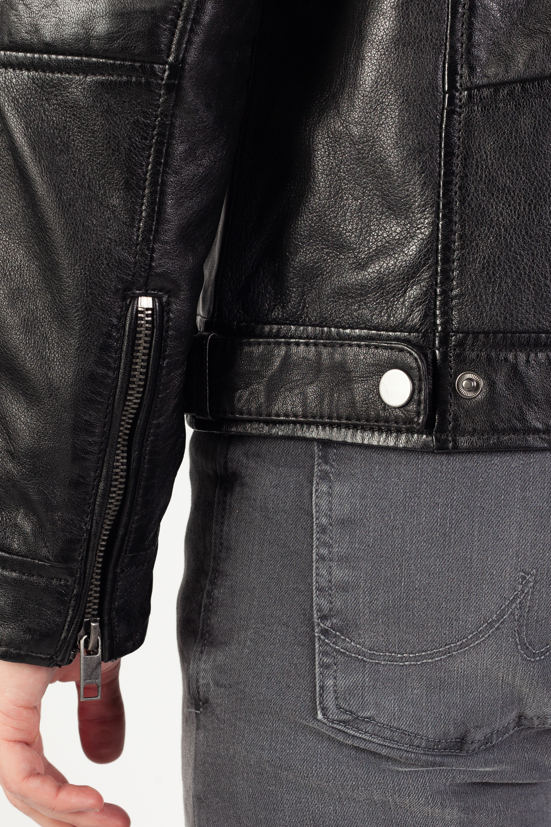 Leather jacket DEERCRAFT DMIsmael-LASV-black