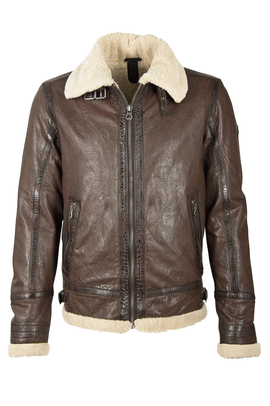 Leather jacket GIPSY 1201-0162-dark-brown