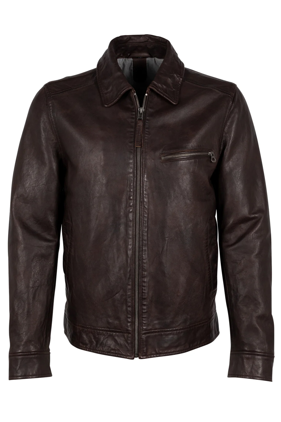 Leather jacket GIPSY 1201-0492-chestnut