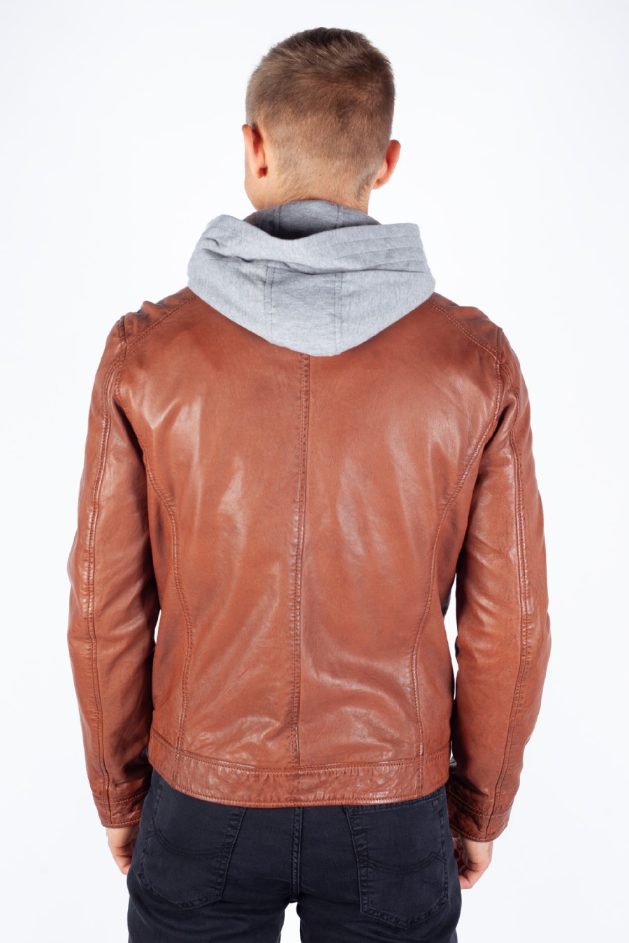 Leather jacket GIPSY 1201-0495-whiskey