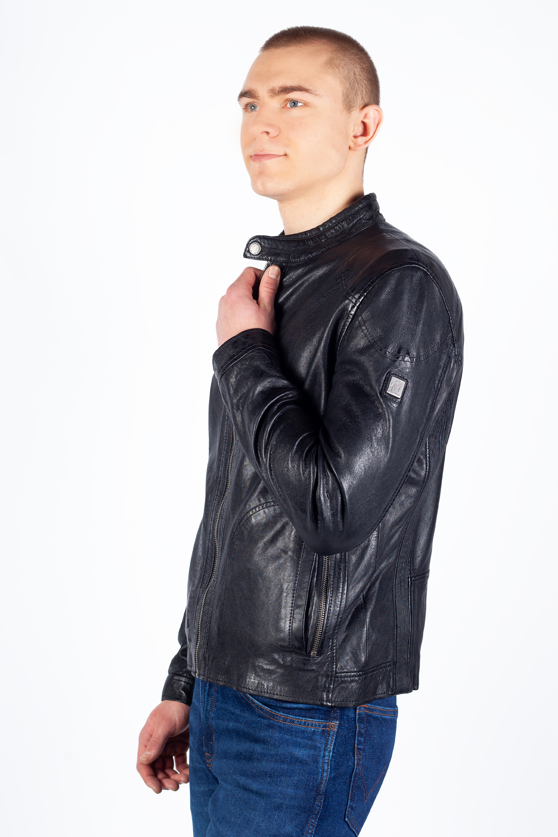 Leather jacket GIPSY 1201-0504-black