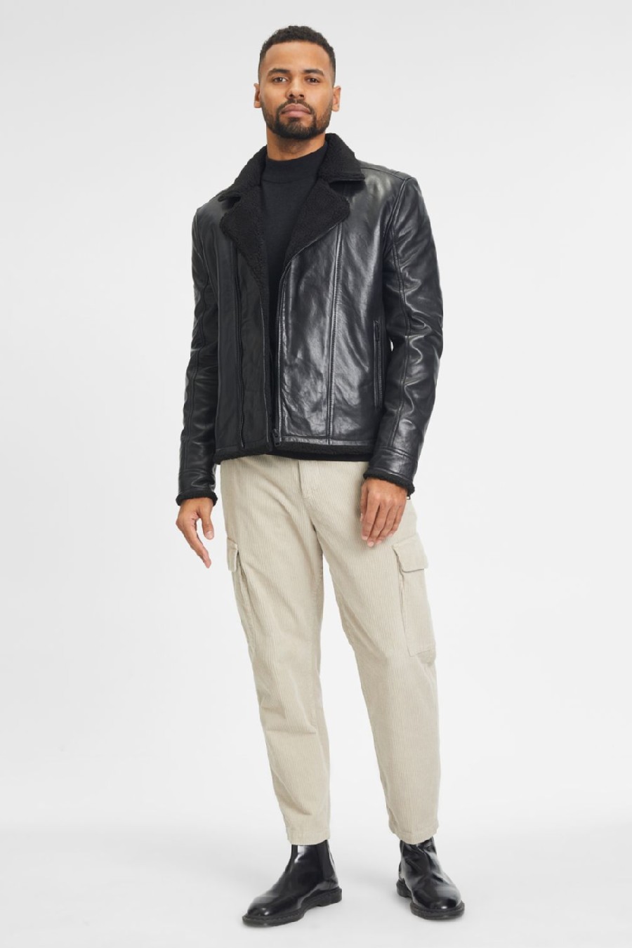Leather jacket GIPSY 2201-0110-Black