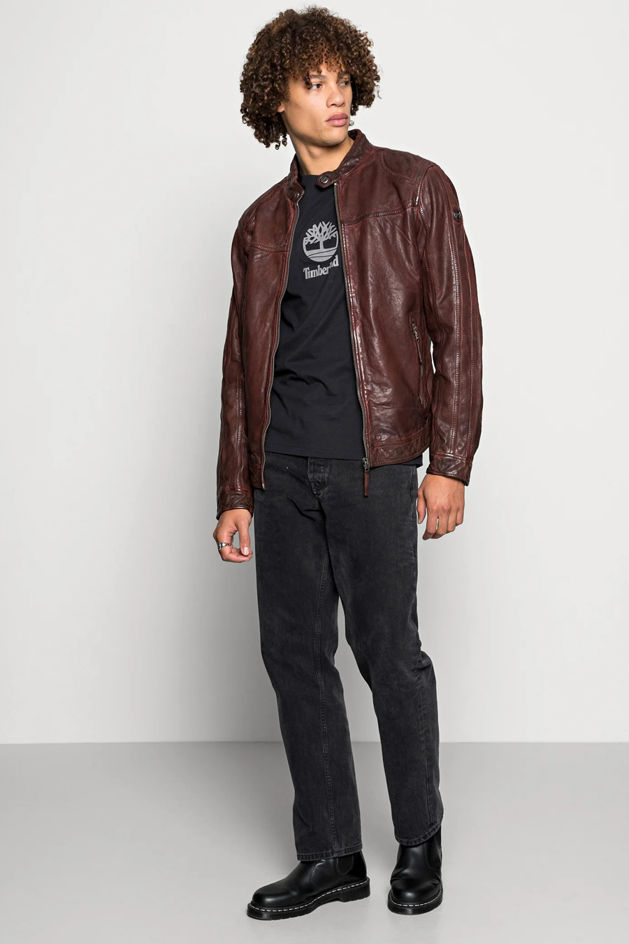 Leather jacket GIPSY GMChuto-SFLGAWV-chest