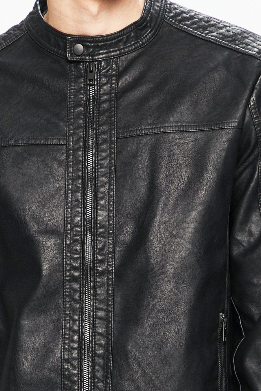 Leather jacket JACK & JONES