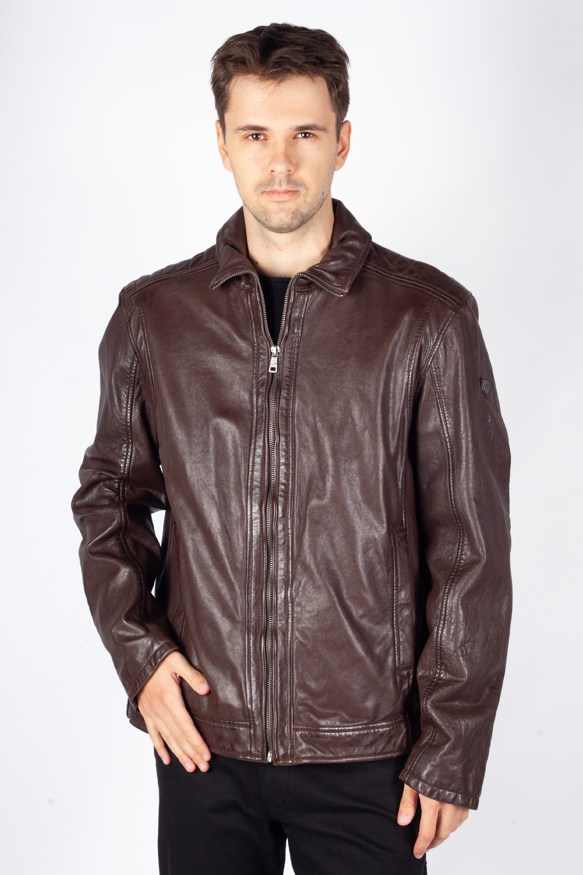 Leather jacket MAURITIUS 1201-0687-chestnut
