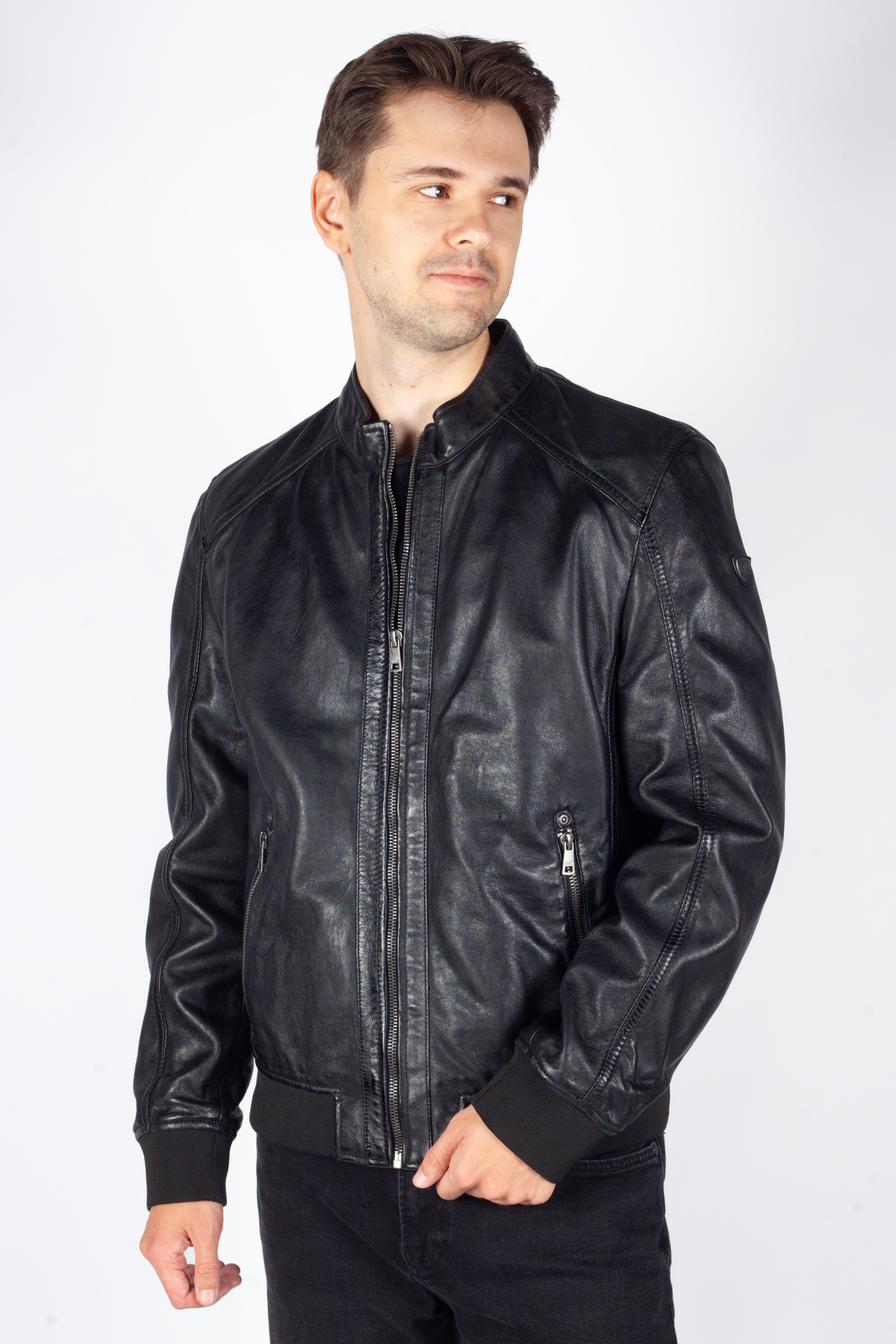 Leather jacket MAURITIUS 1901-0006-black