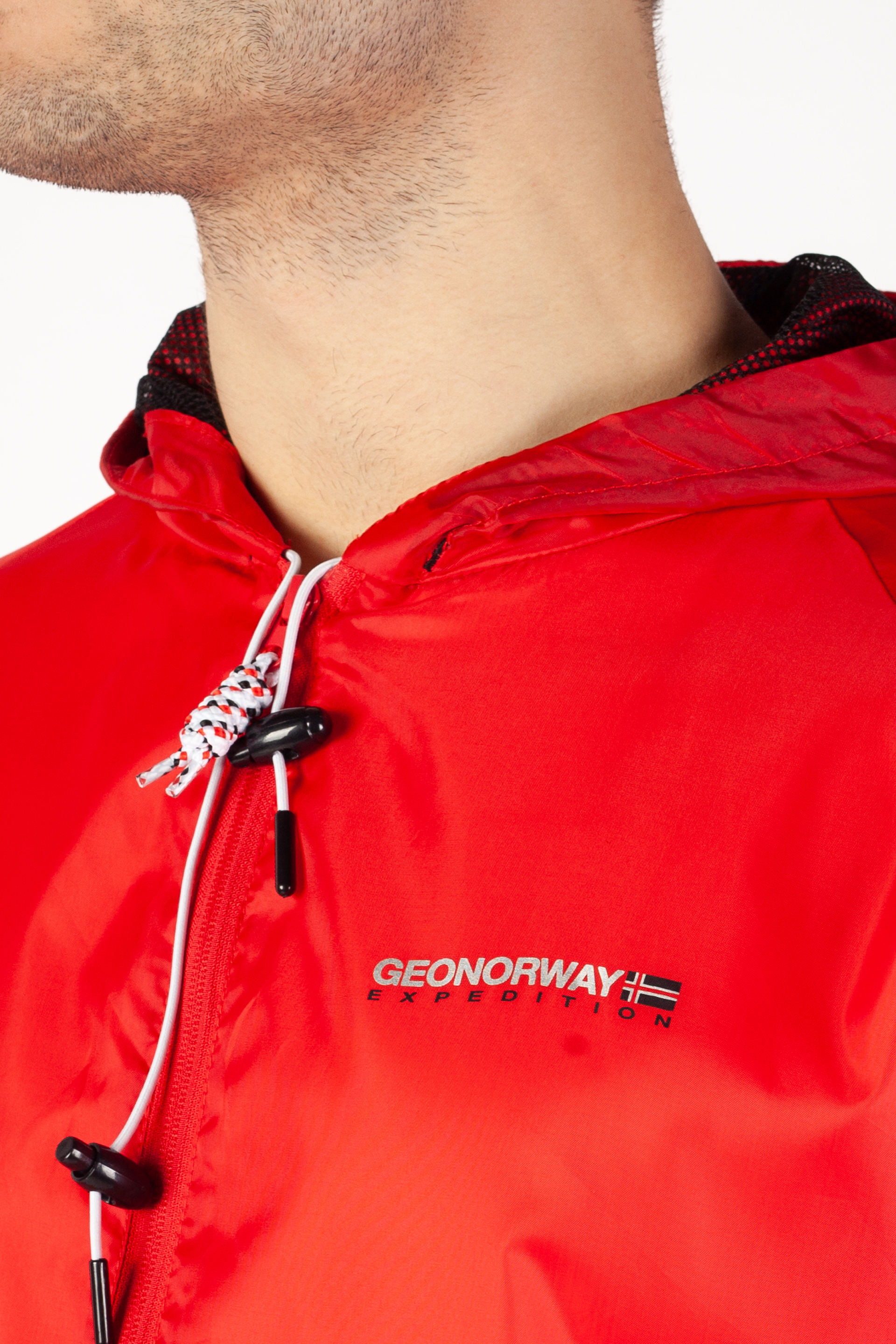Wind jacket GEOGRAPHICAL NORWAY BOAT-Red
