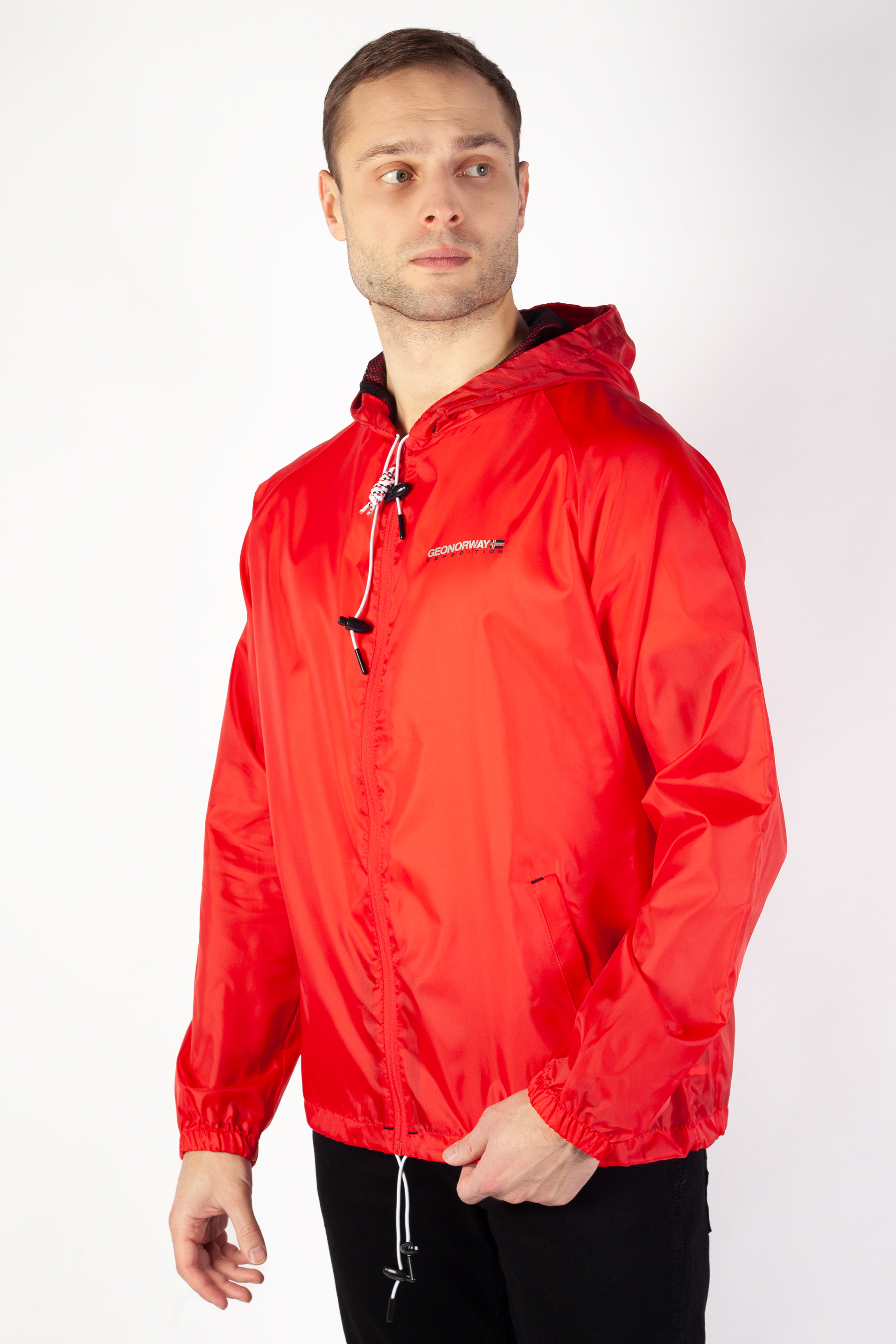 Wind jacket GEOGRAPHICAL NORWAY BOAT-Red