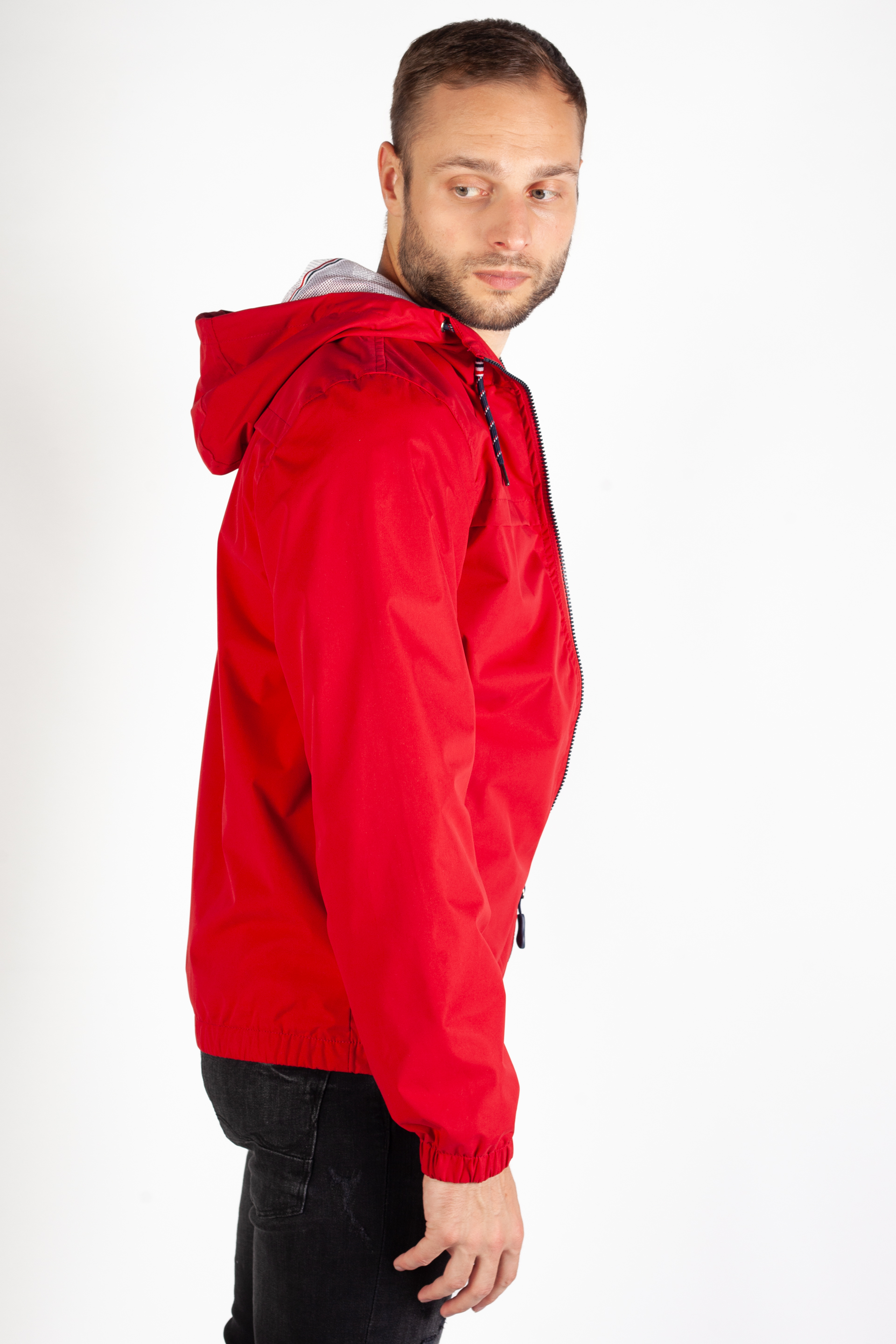 Wind jacket VOILE BLEUE AMARRE-RED