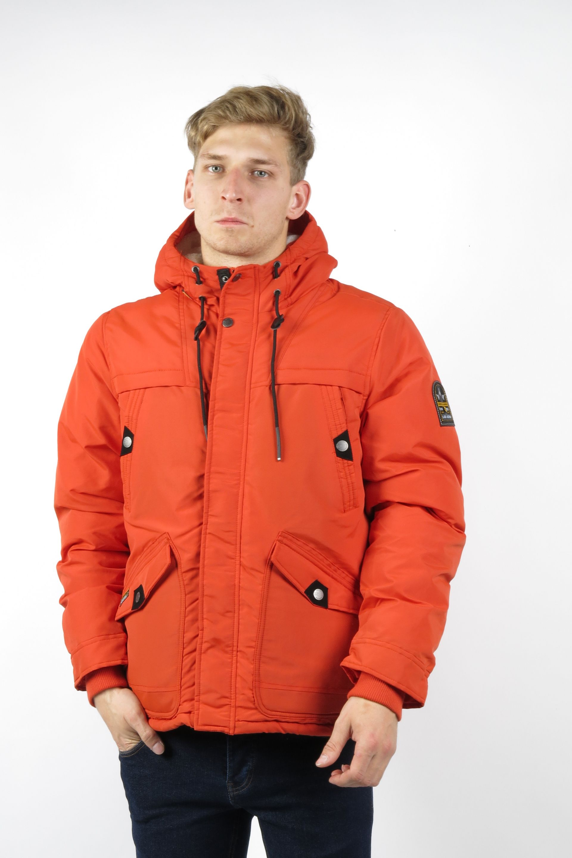 rust orange jacket