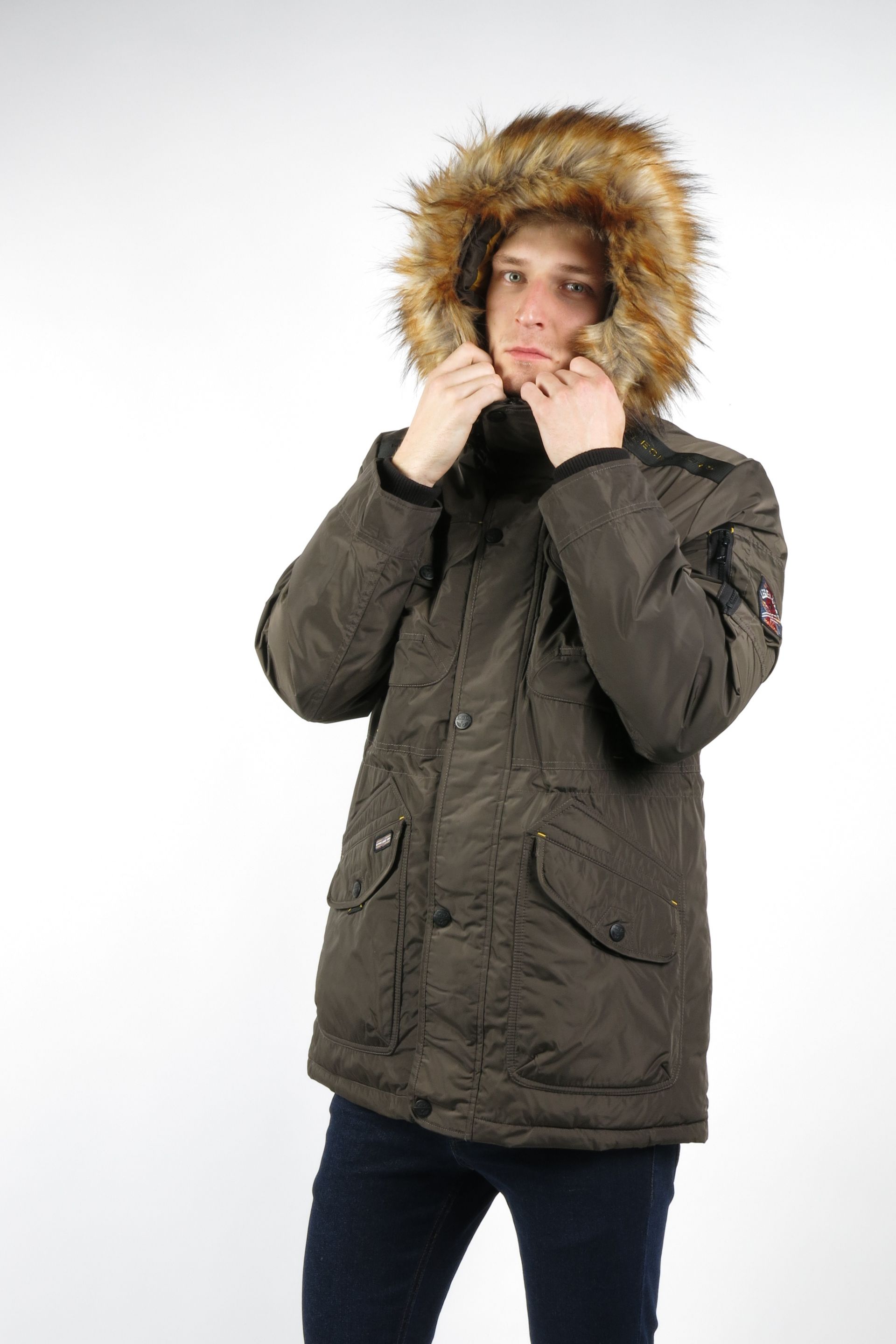 Winter jacket AERONAUTICAL ANACONDA-KHAKI