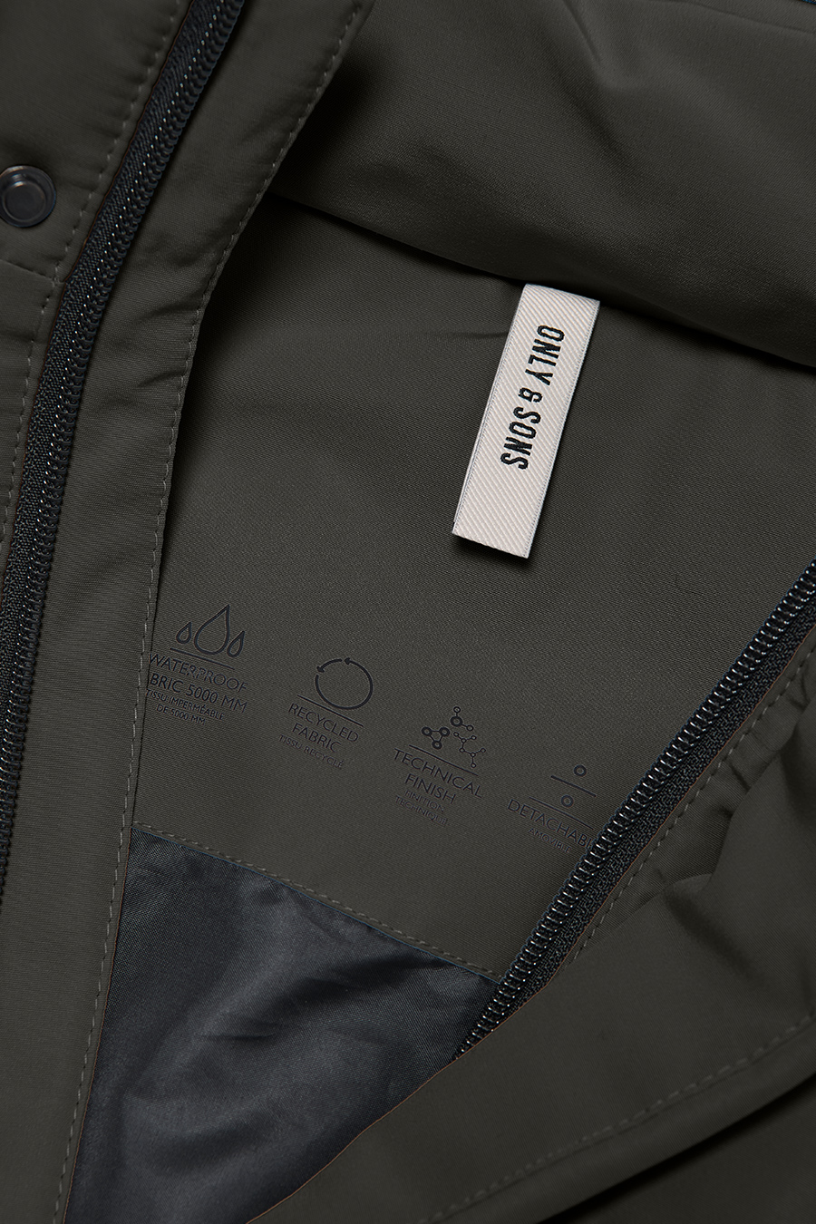 Winter jacket ONLY & SONS 22019598-Peat