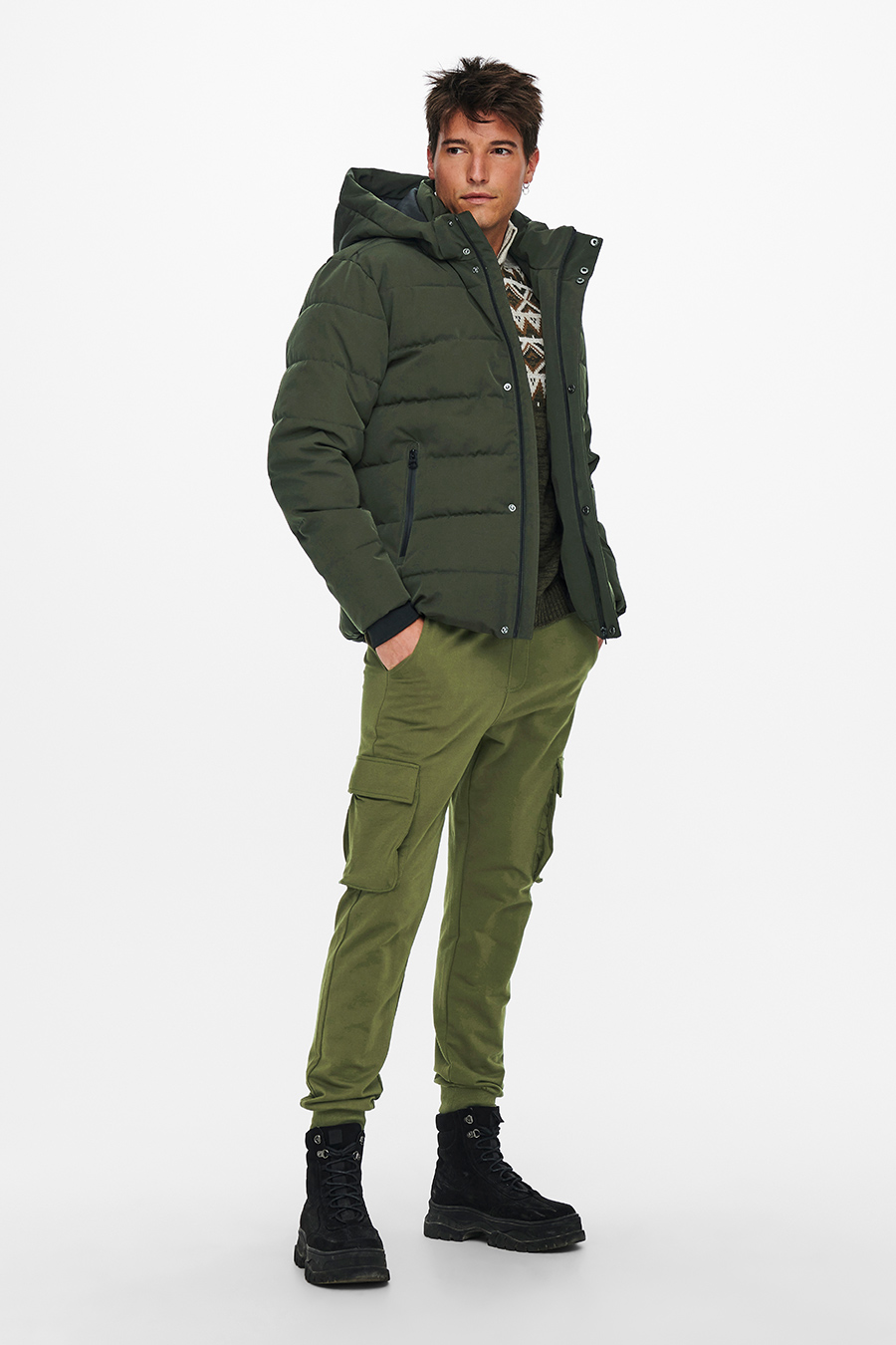 Winter jacket ONLY & SONS 22019598-Peat