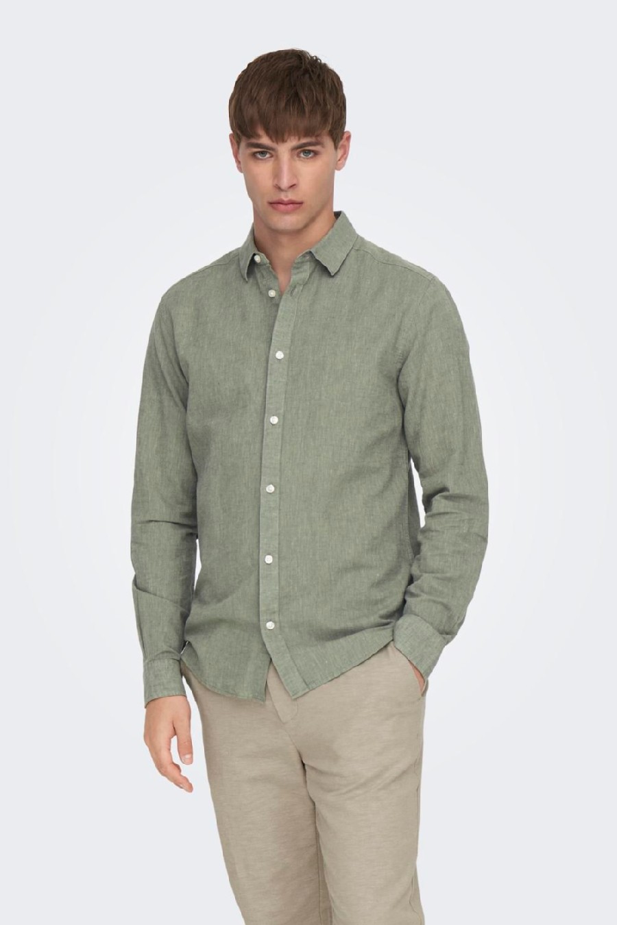 Shirt ONLY & SONS 22012321-Swamp