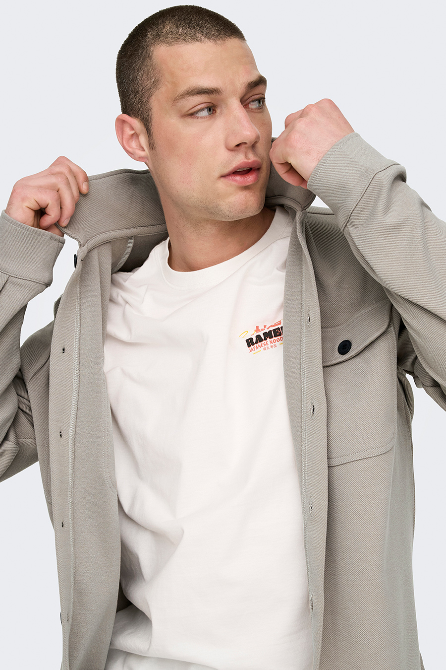 Shirt ONLY & SONS 22021279-Vintage-Khaki