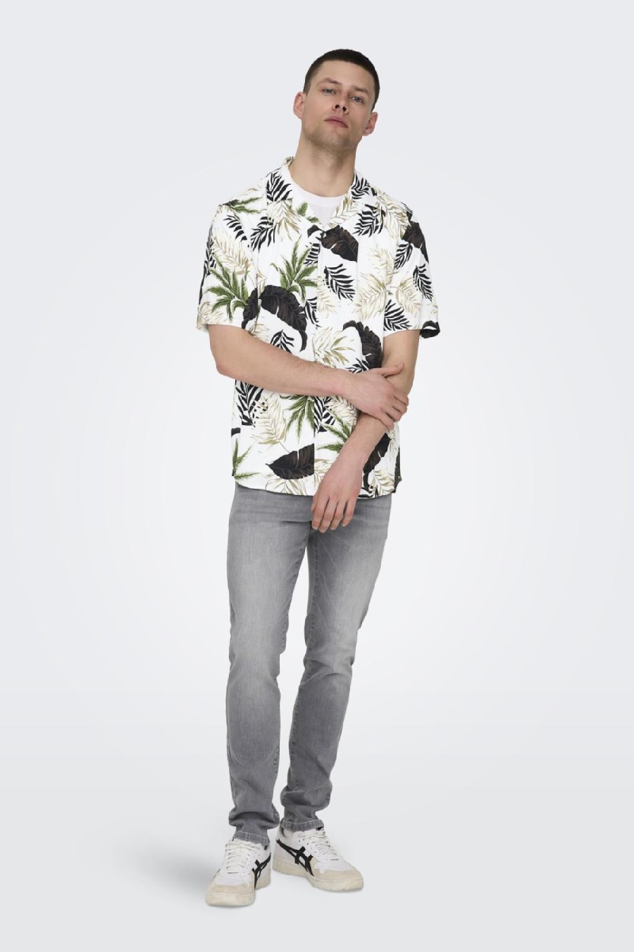 Shirt ONLY & SONS 22028616-Antique-White