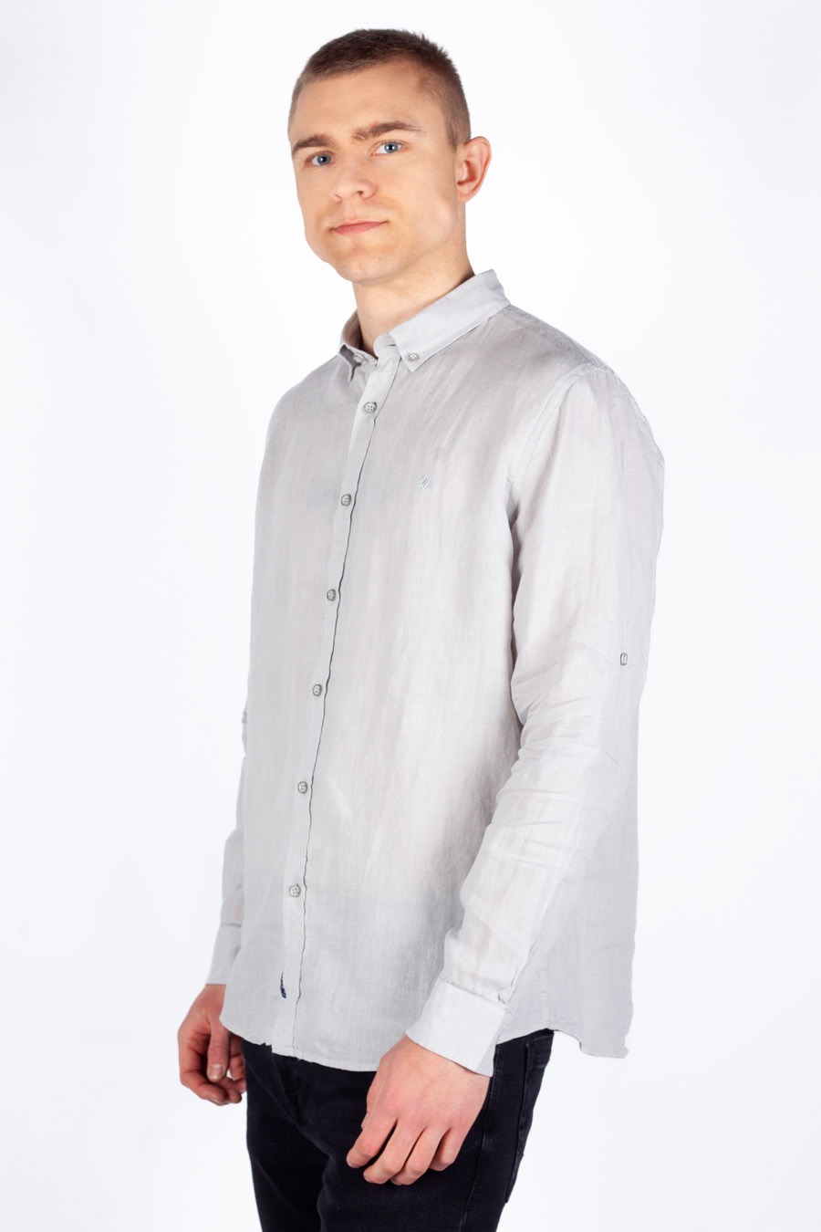 Linen shirt MCL 32746-GRI