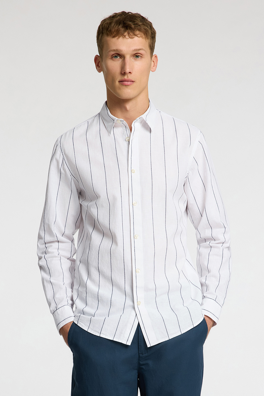 Linen shirt SELECTED 16079056-White