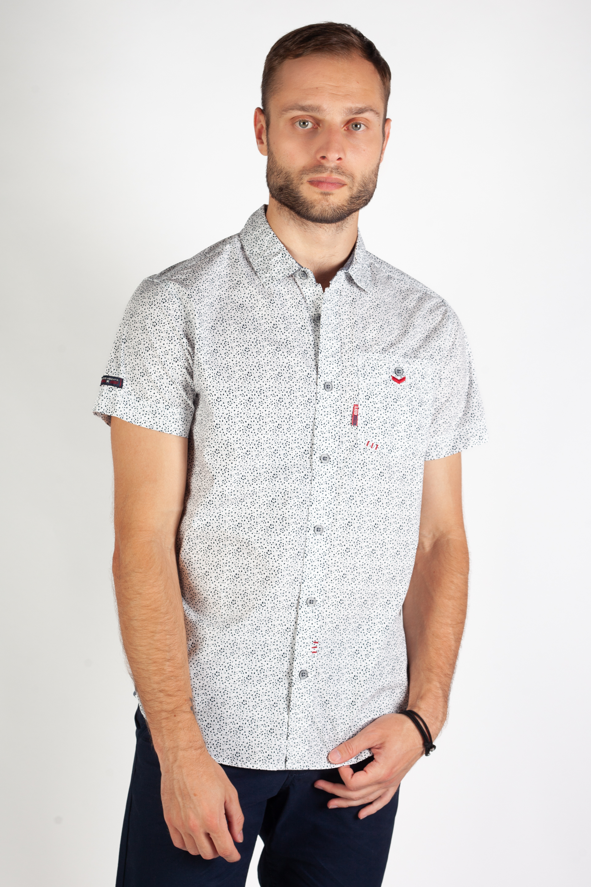 Shirt LEGENDERS FLOWER-OPTICAL-WHITE