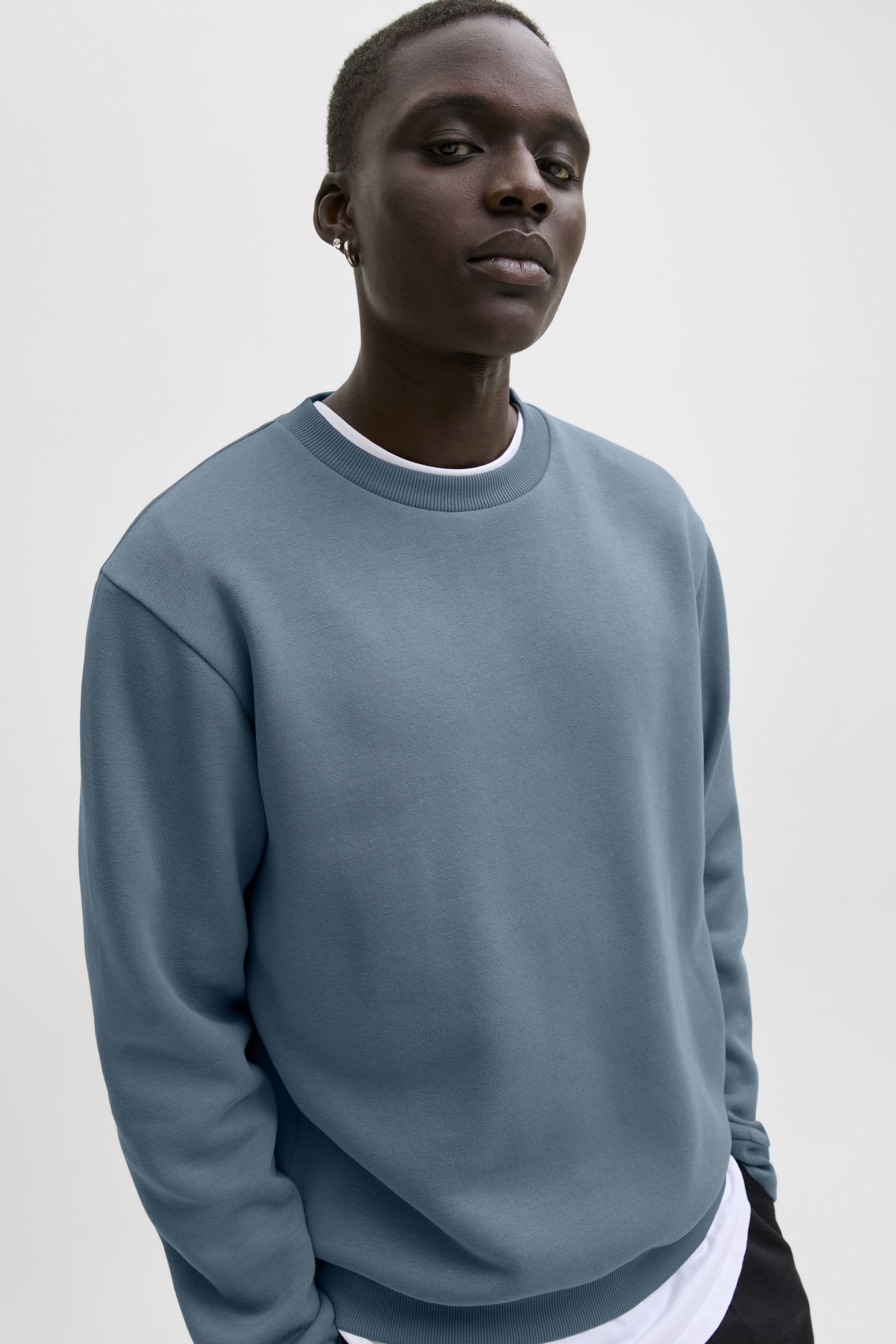 Hoodie JACK & JONES 12249341-Blue-Mirage