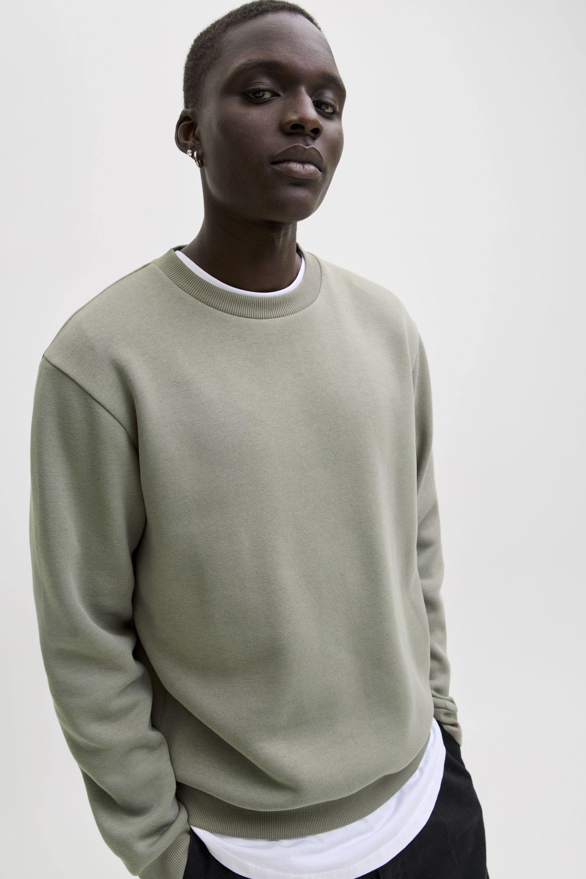 Hoodie JACK & JONES 12249341-Vetiver