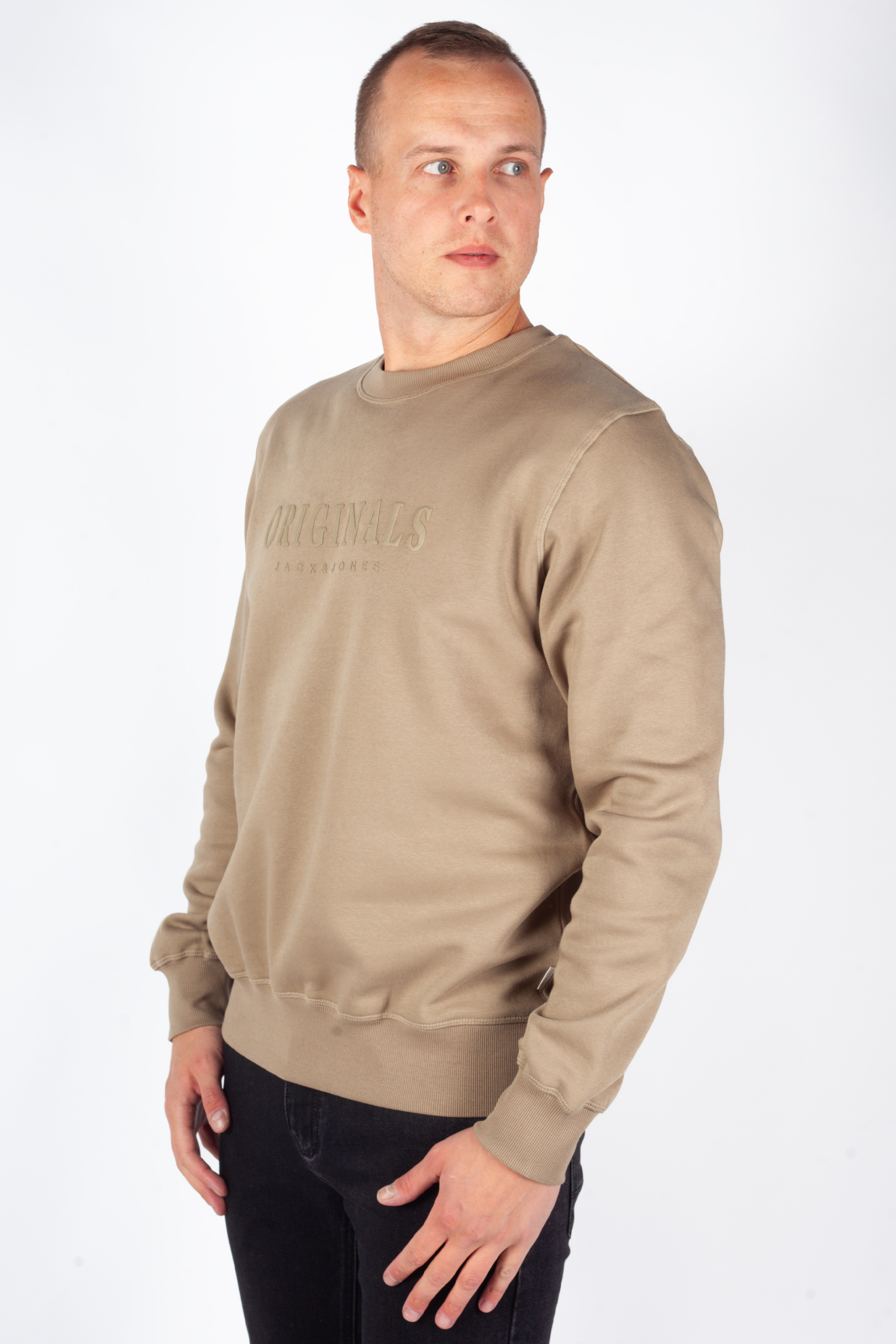 Hoodie JACK & JONES 12285949-Silver-Sage