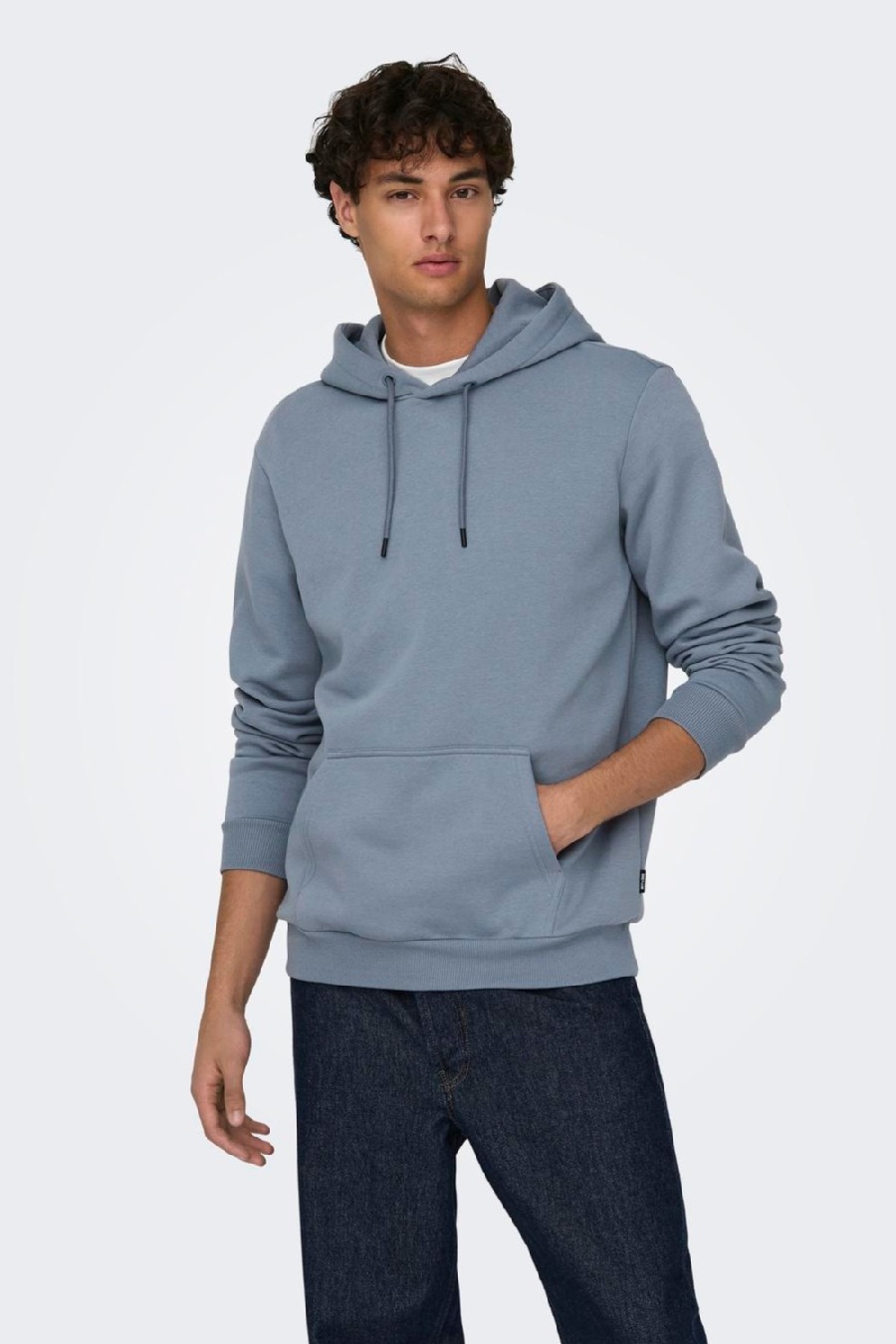 Hoodie ONLY & SONS 22018685-Flint-Stone