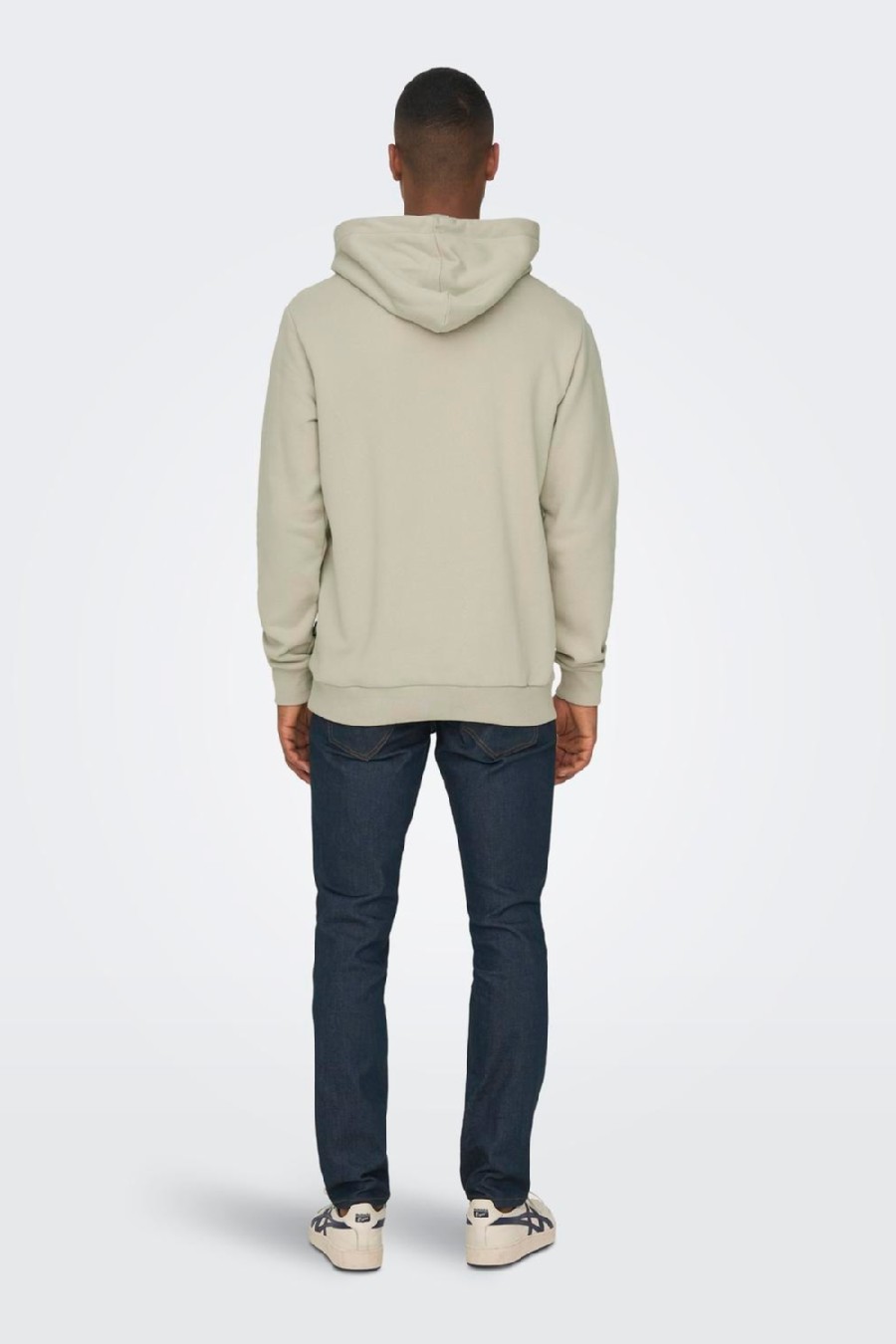 Hoodie ONLY & SONS 22018685-Silver-Lining