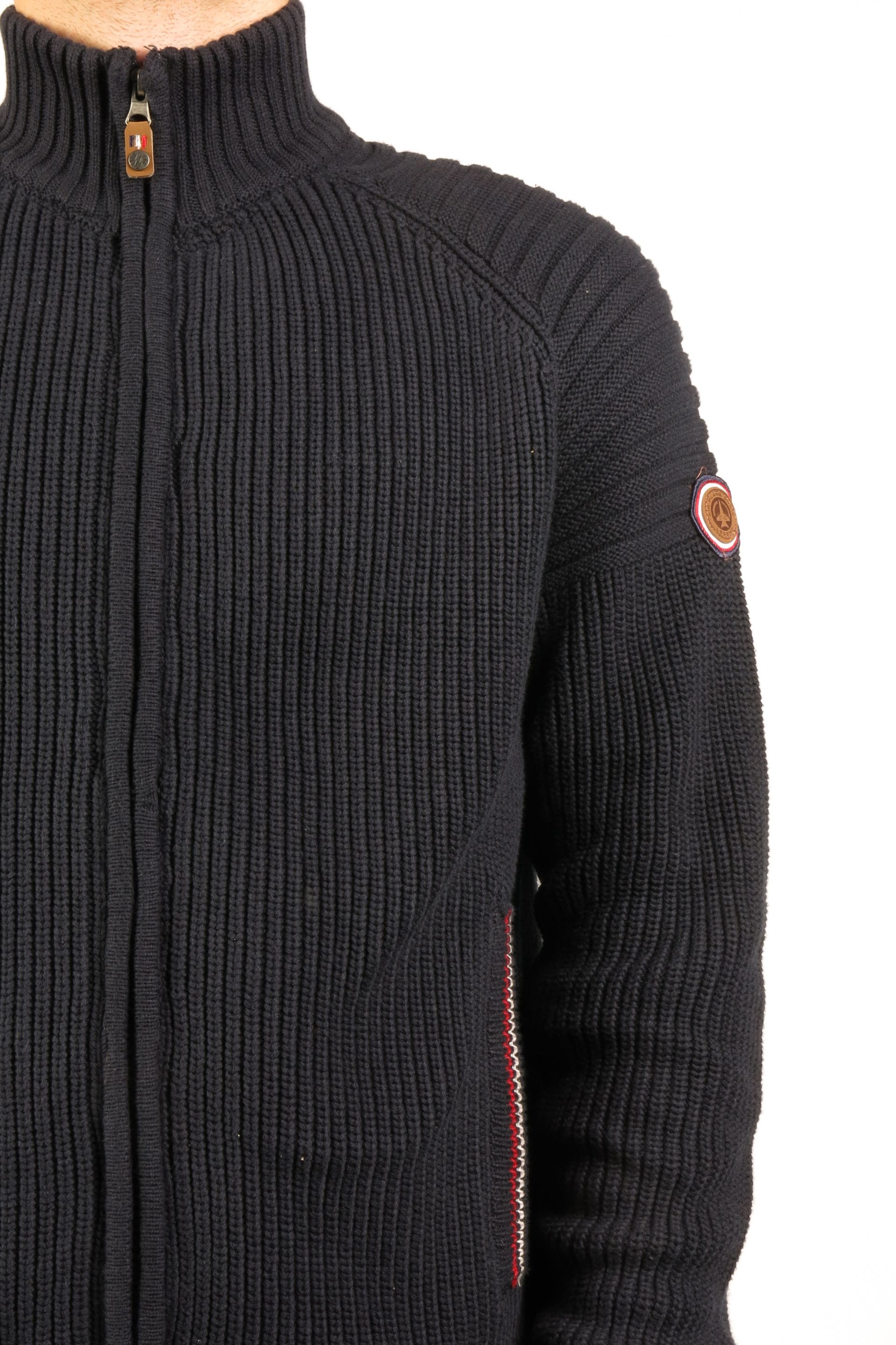 Sweater with zip AERONAUTICAL BOARDING-ARMY-BLUE