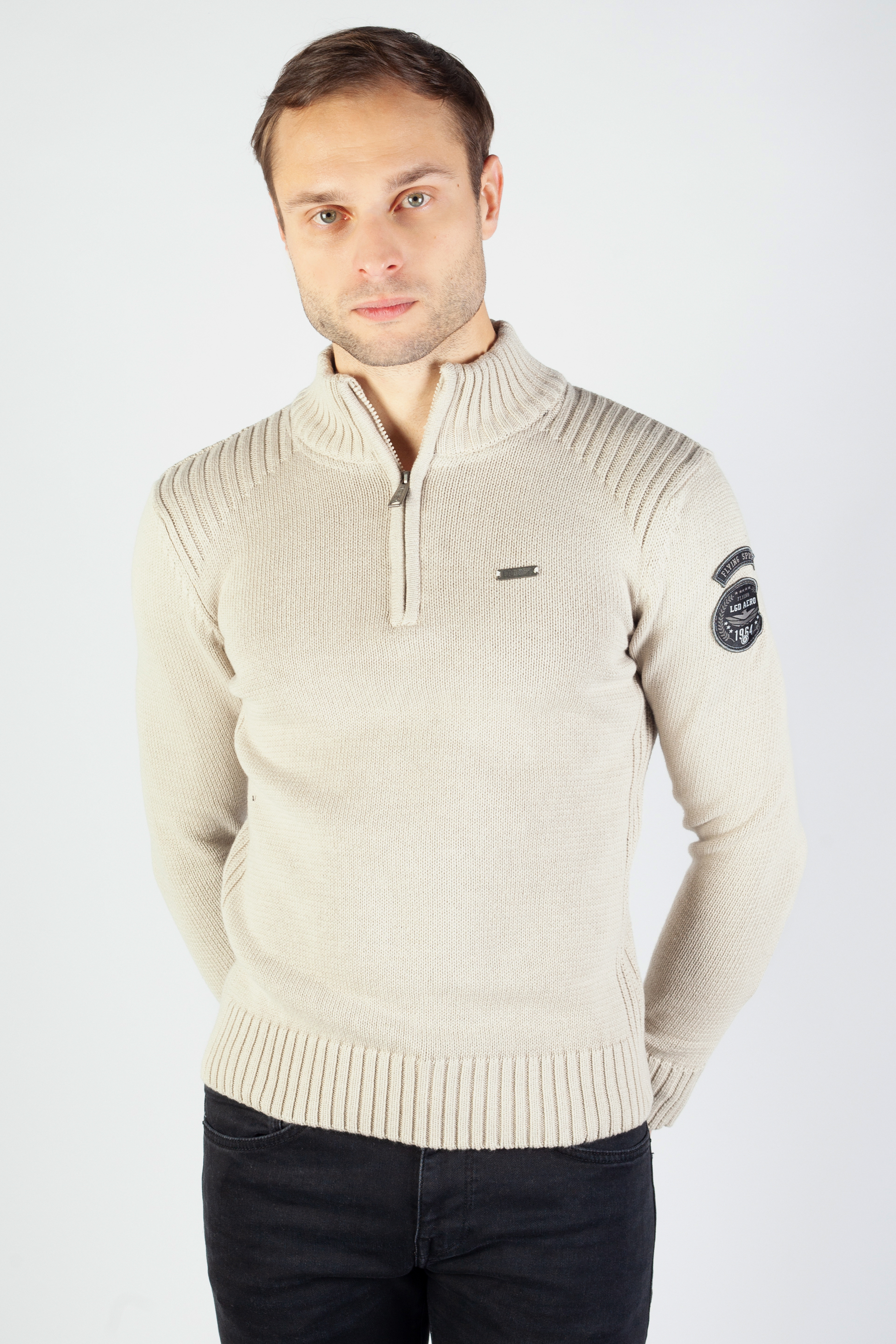 Sweater AERONAUTICAL BRAXTON-CIMENT