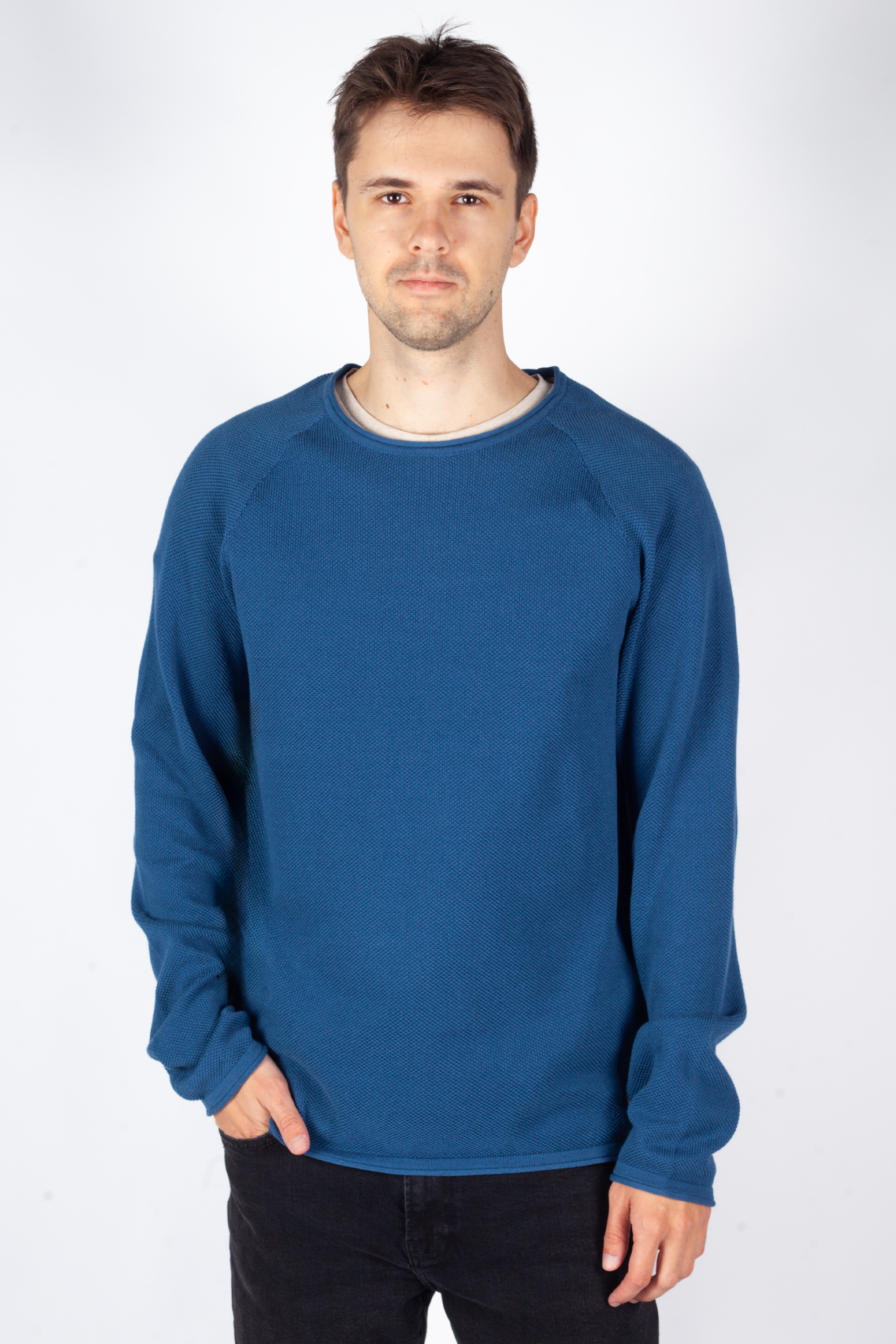 Sweater JACK & JONES 12243968-Ensign-Blue