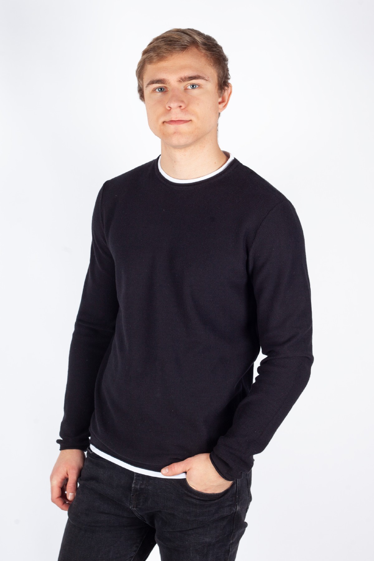 Sweater JACK & JONES 12258595-Black