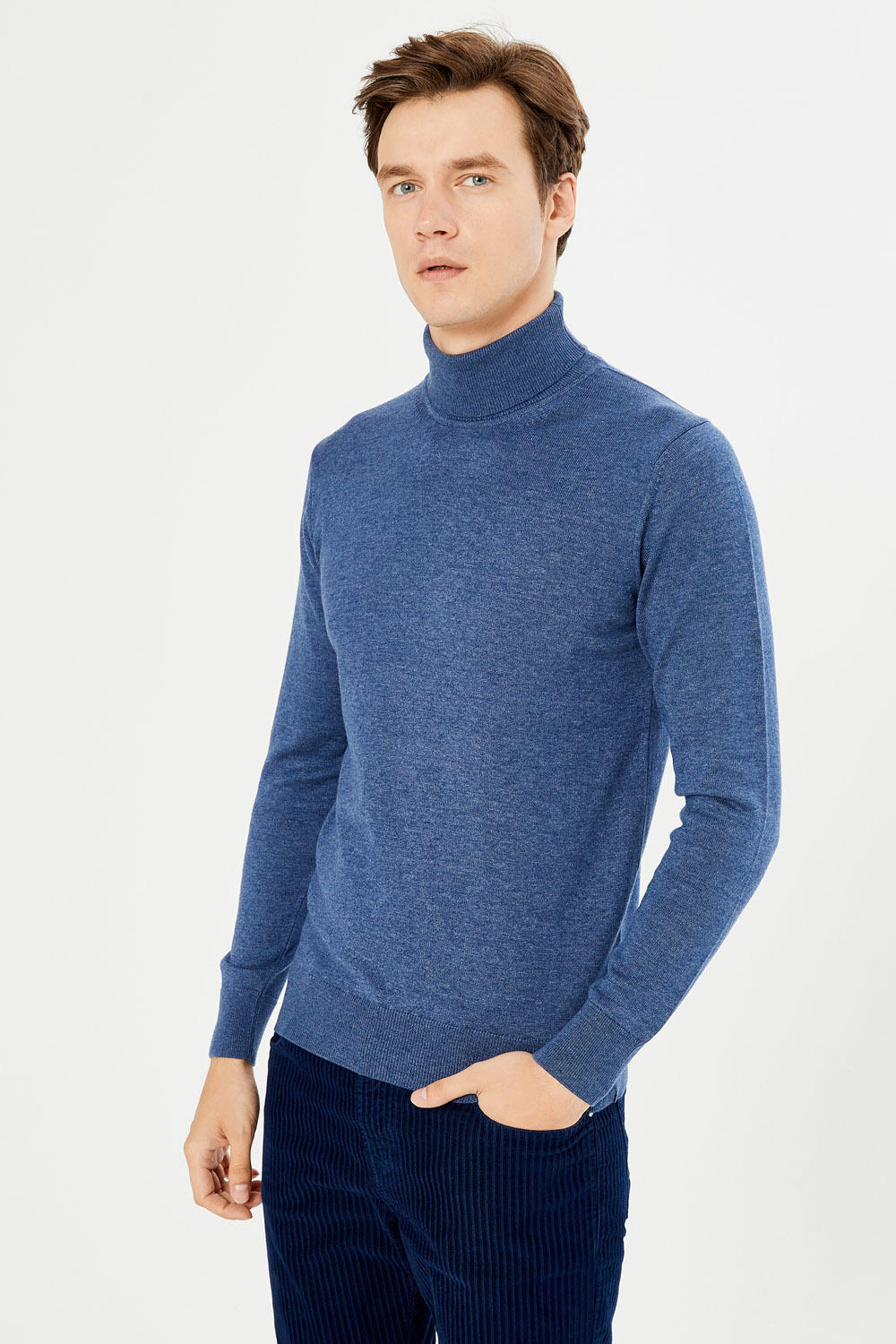 Sweater MCL 18912-MAVI-MELANJ