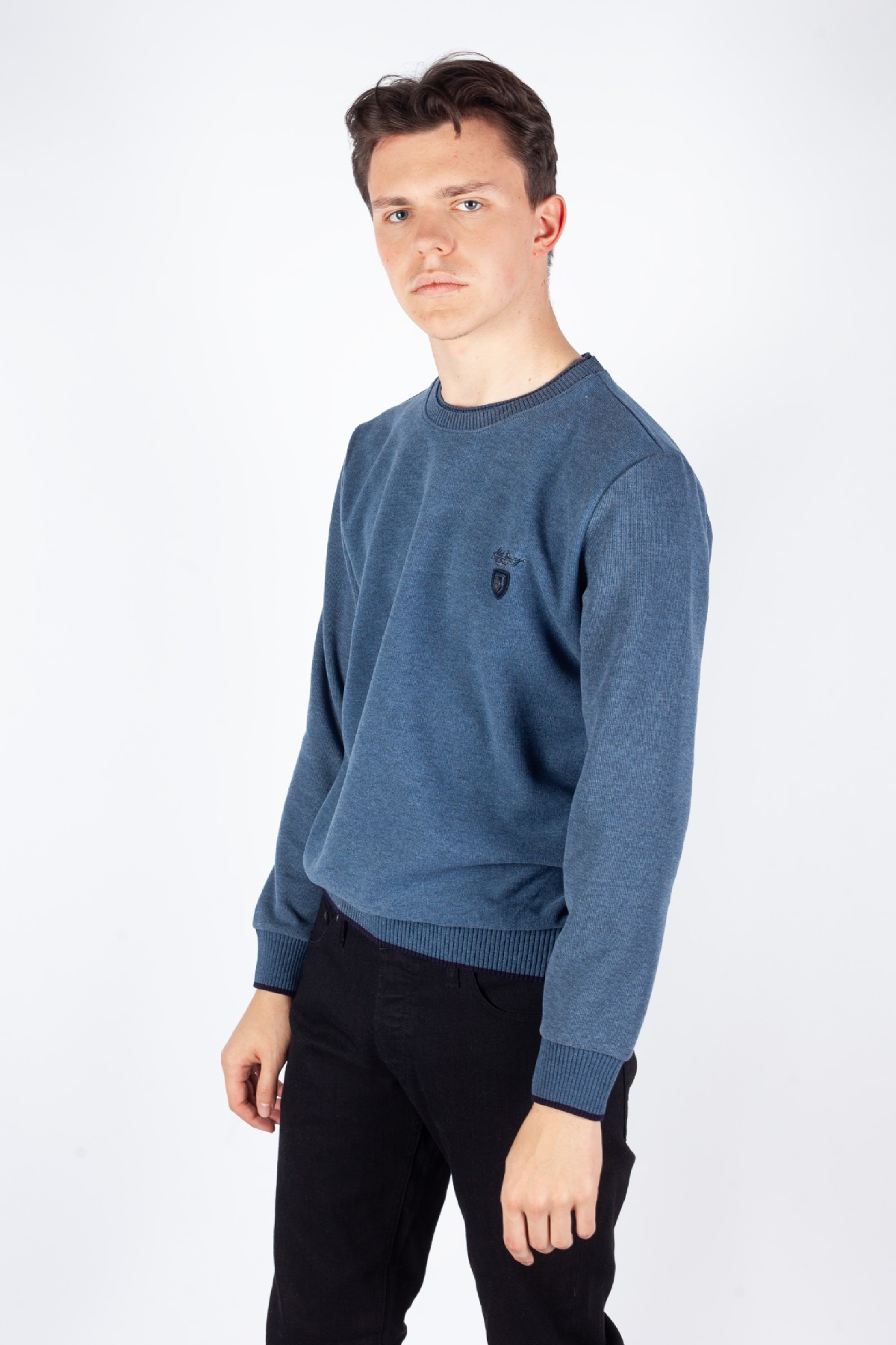 Sweater MCL 27643-INDIGO-MELANJ