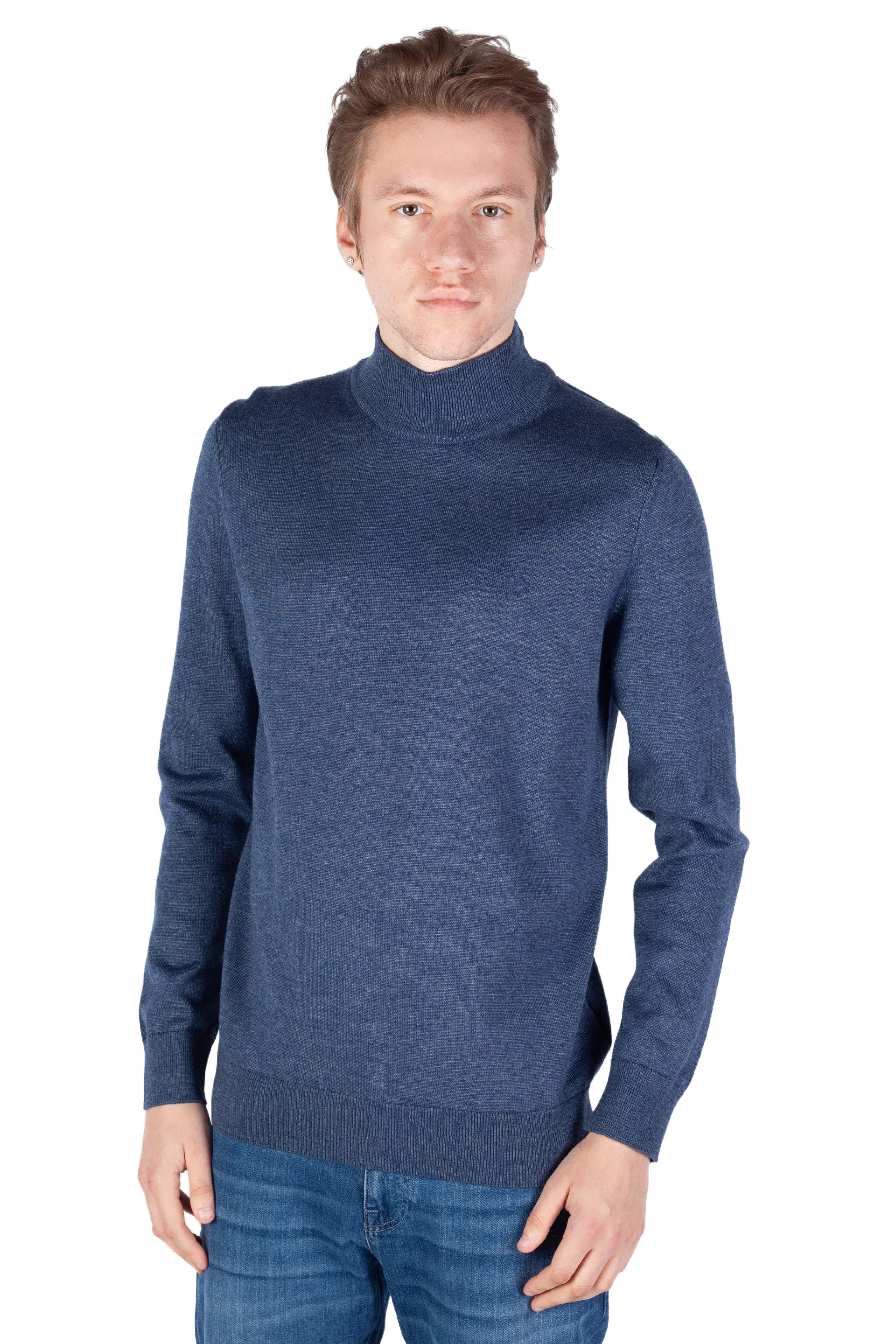 Sweater XINT 18480-MAVI-MELANJ