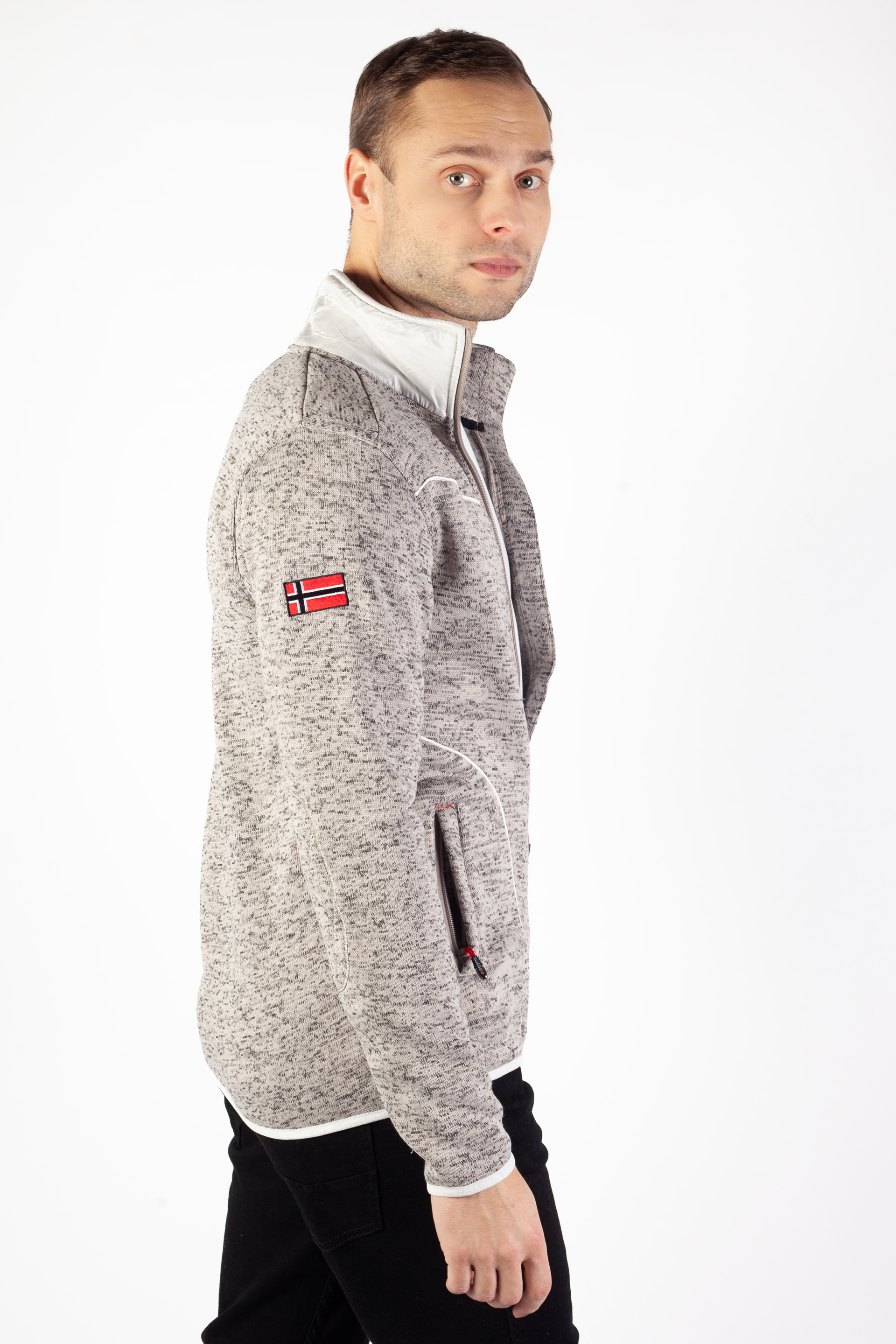 Zip up Hoodie GEOGRAPHICAL NORWAY TOUMBA-Blended-Grey