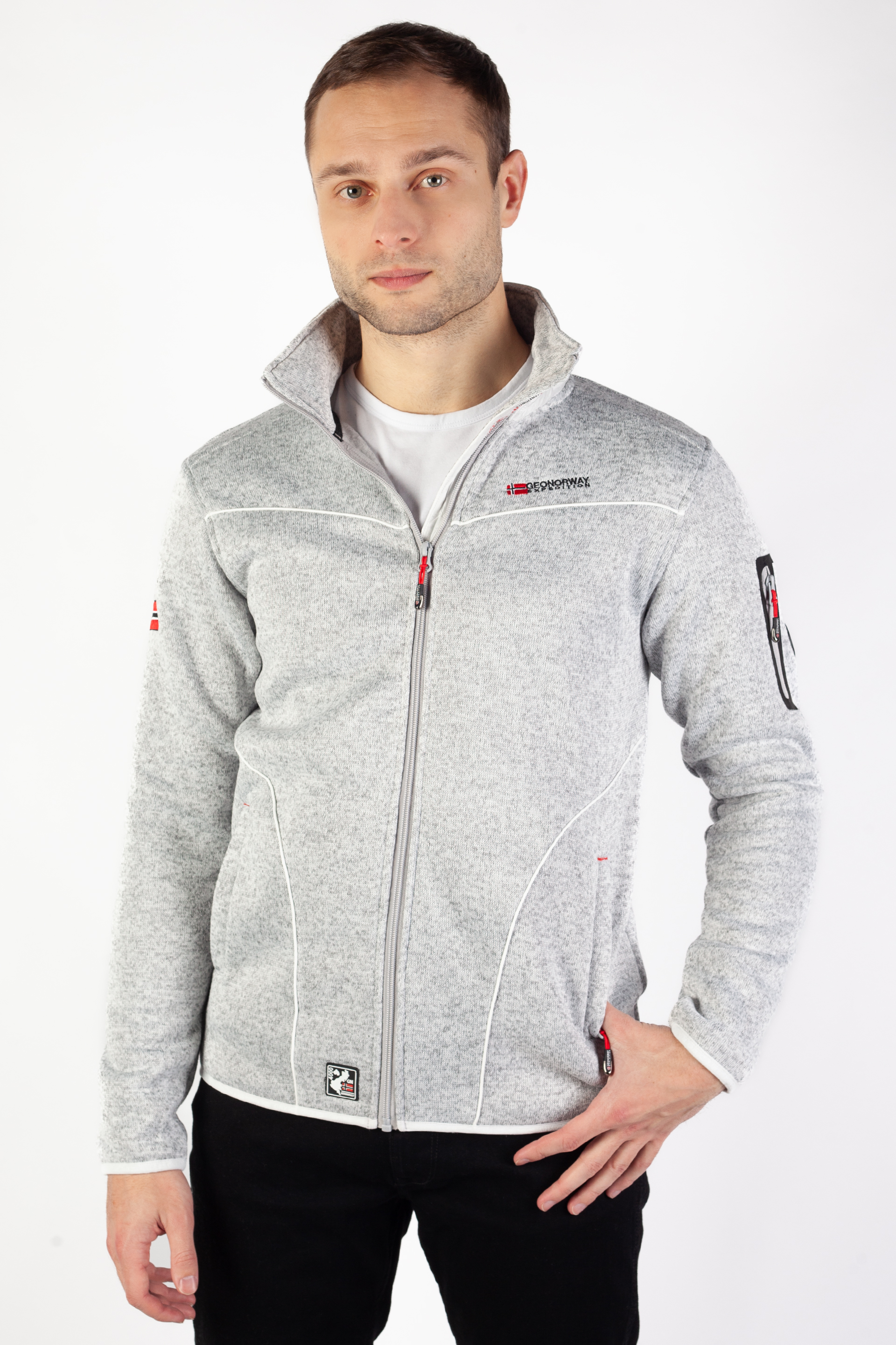 Zip up Hoodie GEOGRAPHICAL NORWAY TOUMBA-White