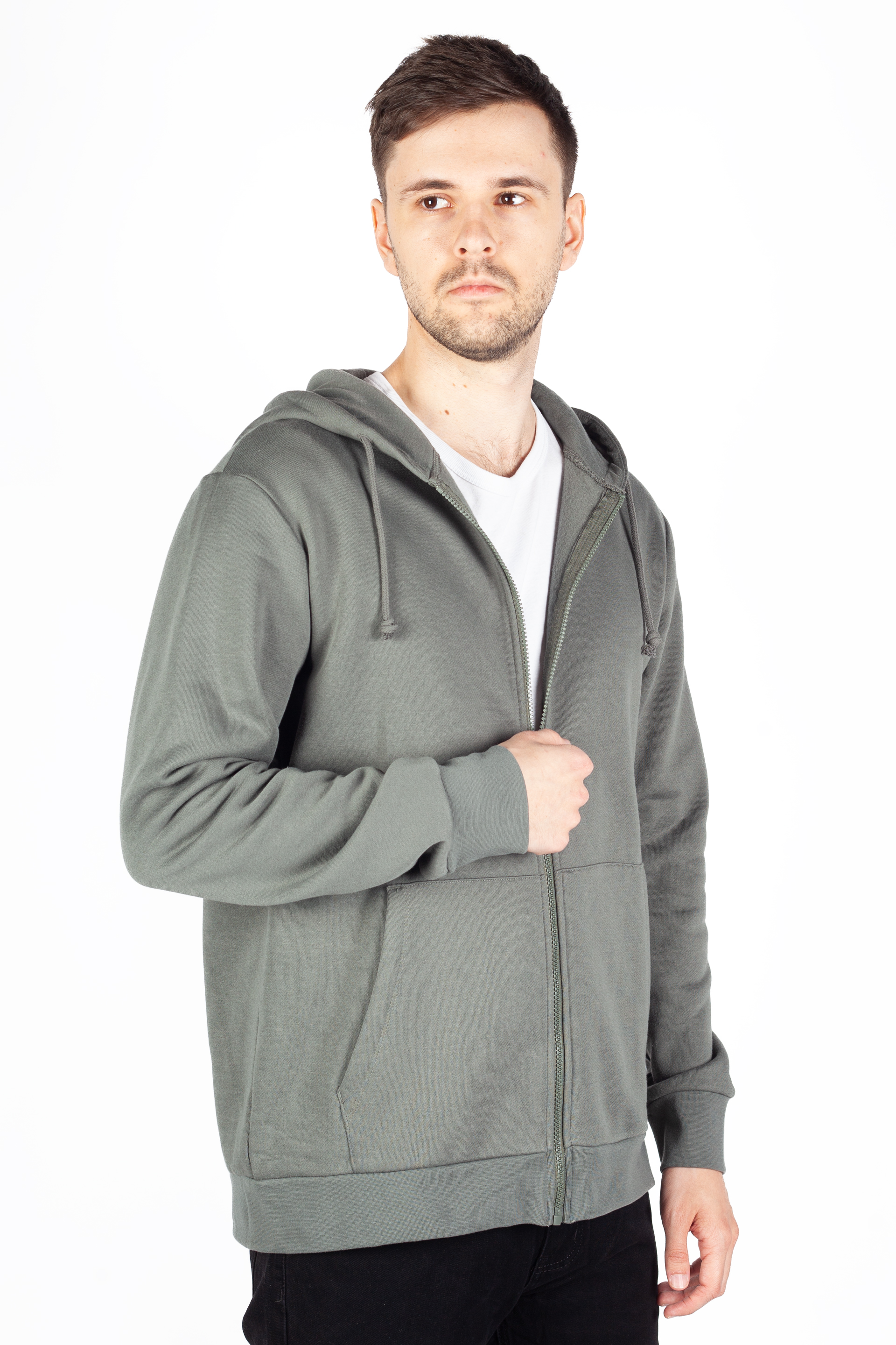 Zip up Hoodie ONLY & SONS 22034545-Castor-Gray