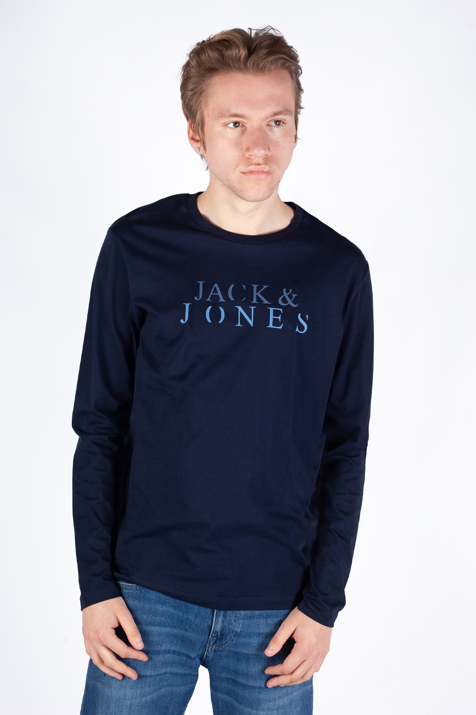 Long-sleeve T-shirt JACK & JONES 12244403-Navy-Blazer
