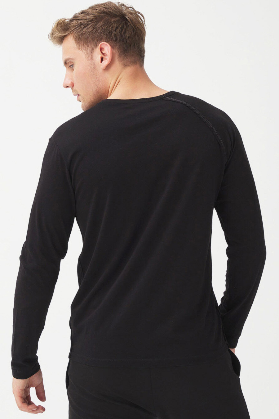 Long-sleeve T-shirt XINT 501765-SIYAH