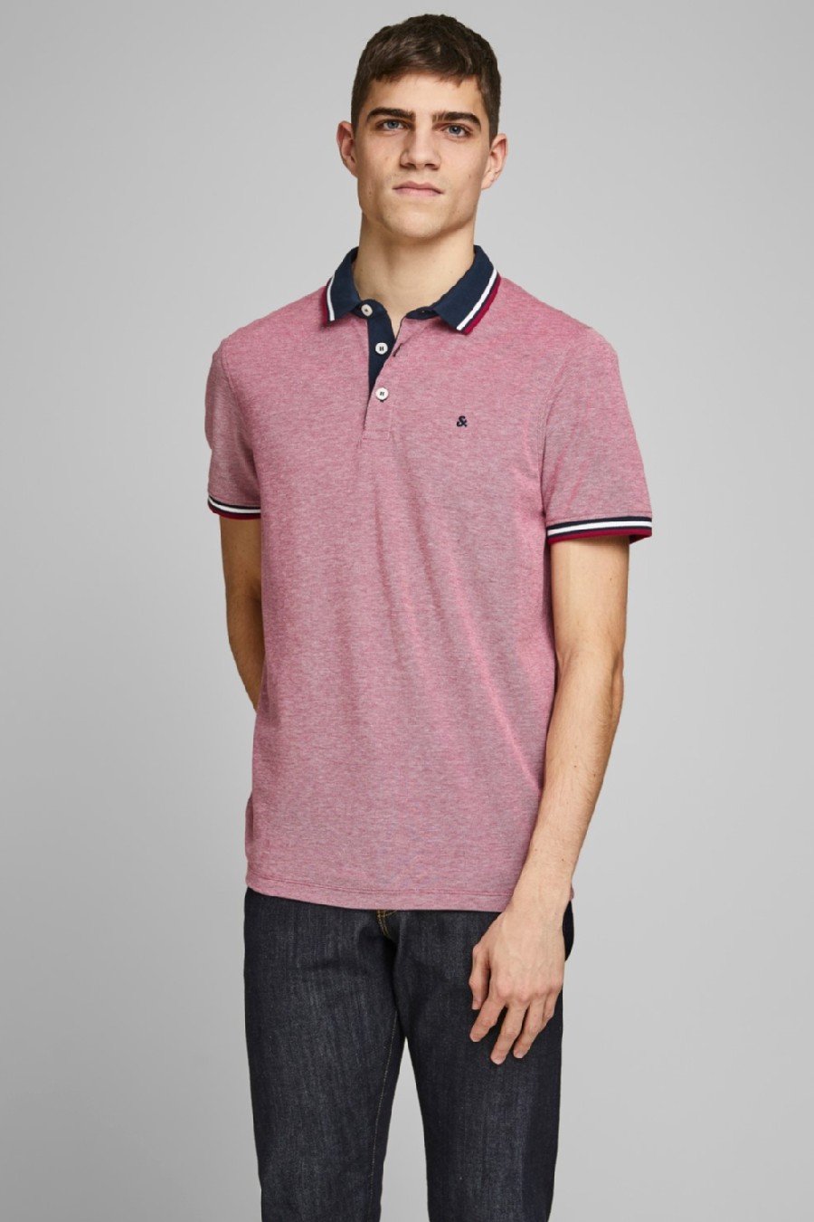Polo shirt JACK & JONES 12136668-Rio-Red