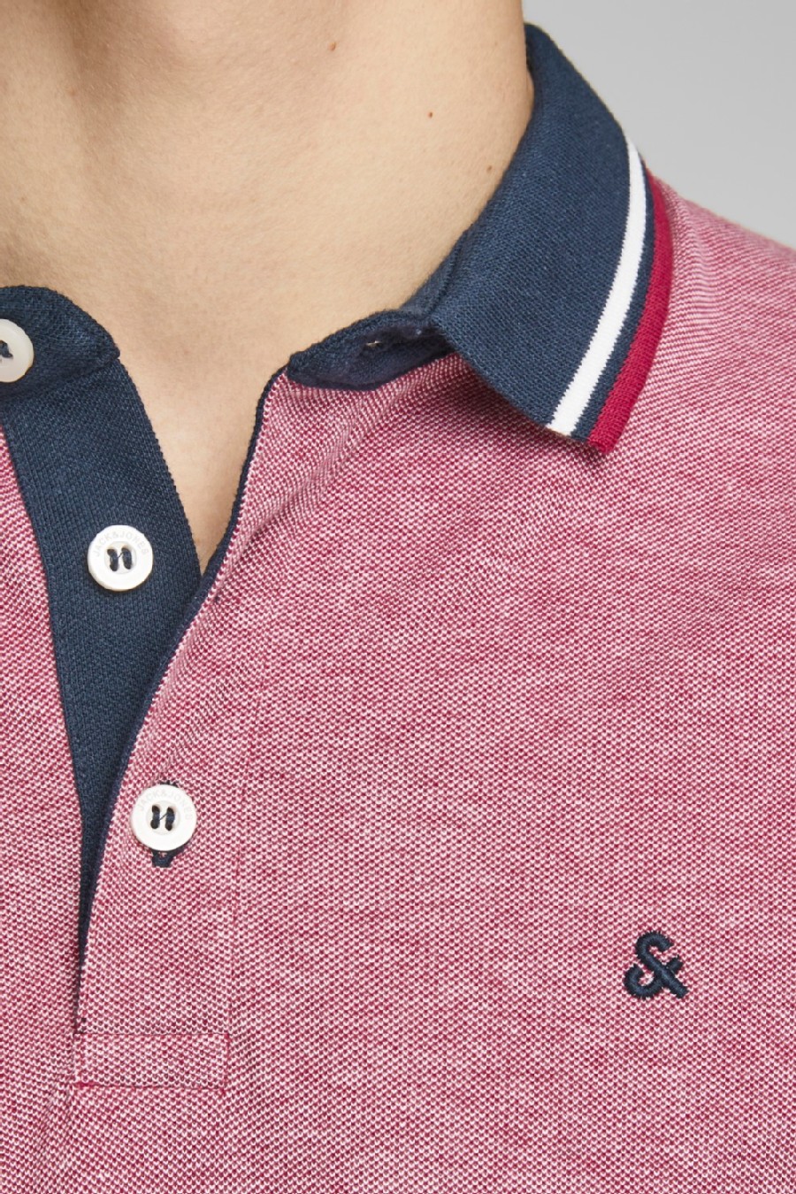 Polo shirt JACK & JONES 12136668-Rio-Red