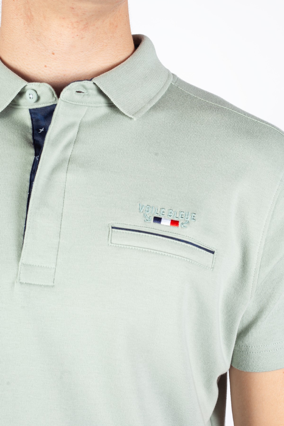 Polo shirt VOILE BLEUE CANOE-GT-MOSS-GREY