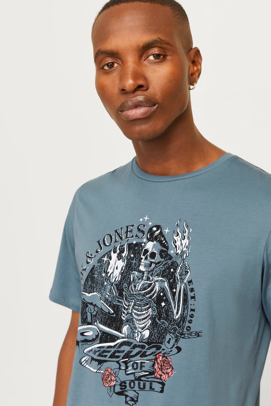 T-shirt JACK & JONES 12256782-Goblin-Blue-B
