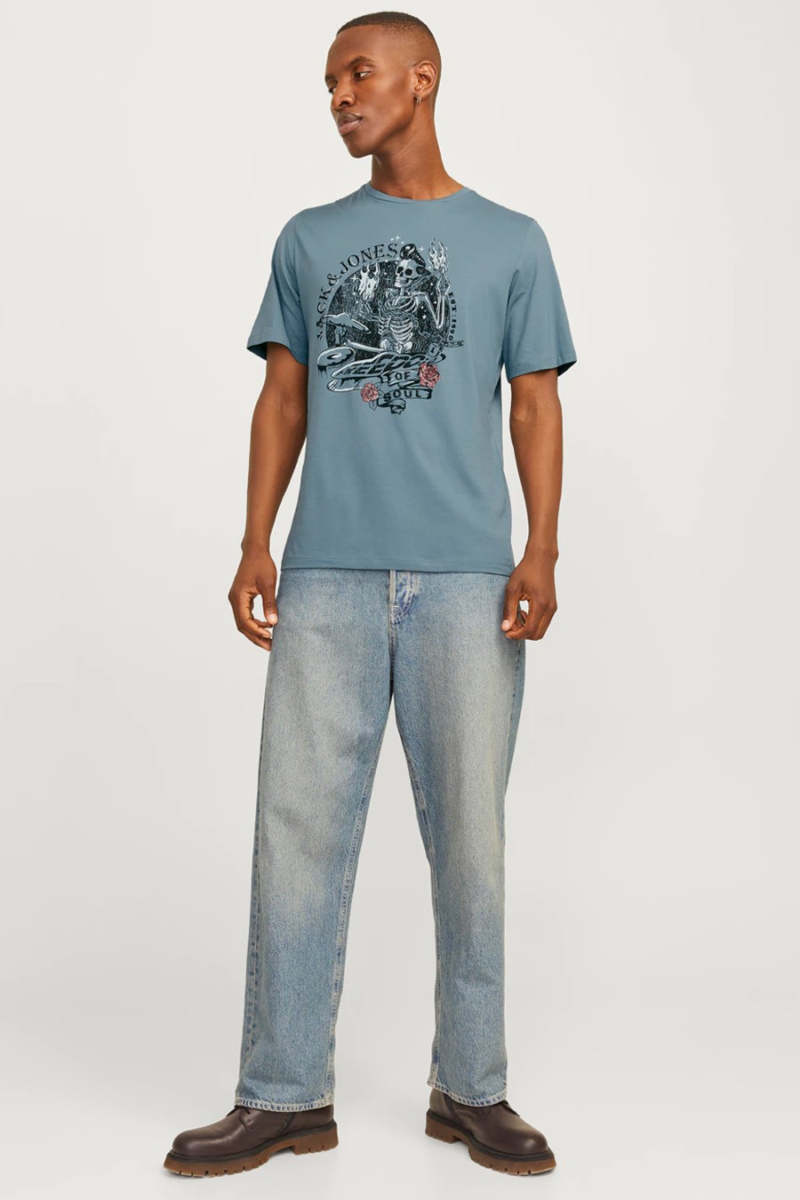 T-shirt JACK & JONES 12256782-Goblin-Blue-B